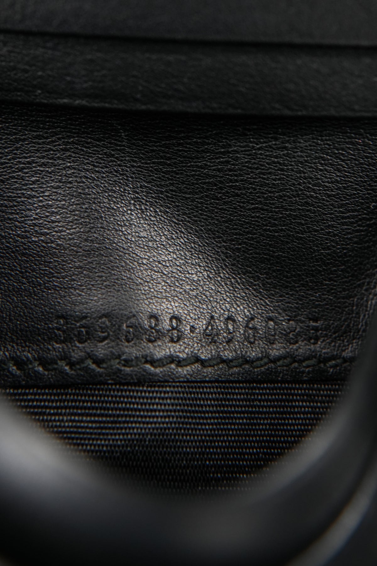 Gucci black sparkling mini french flap wallet 496085