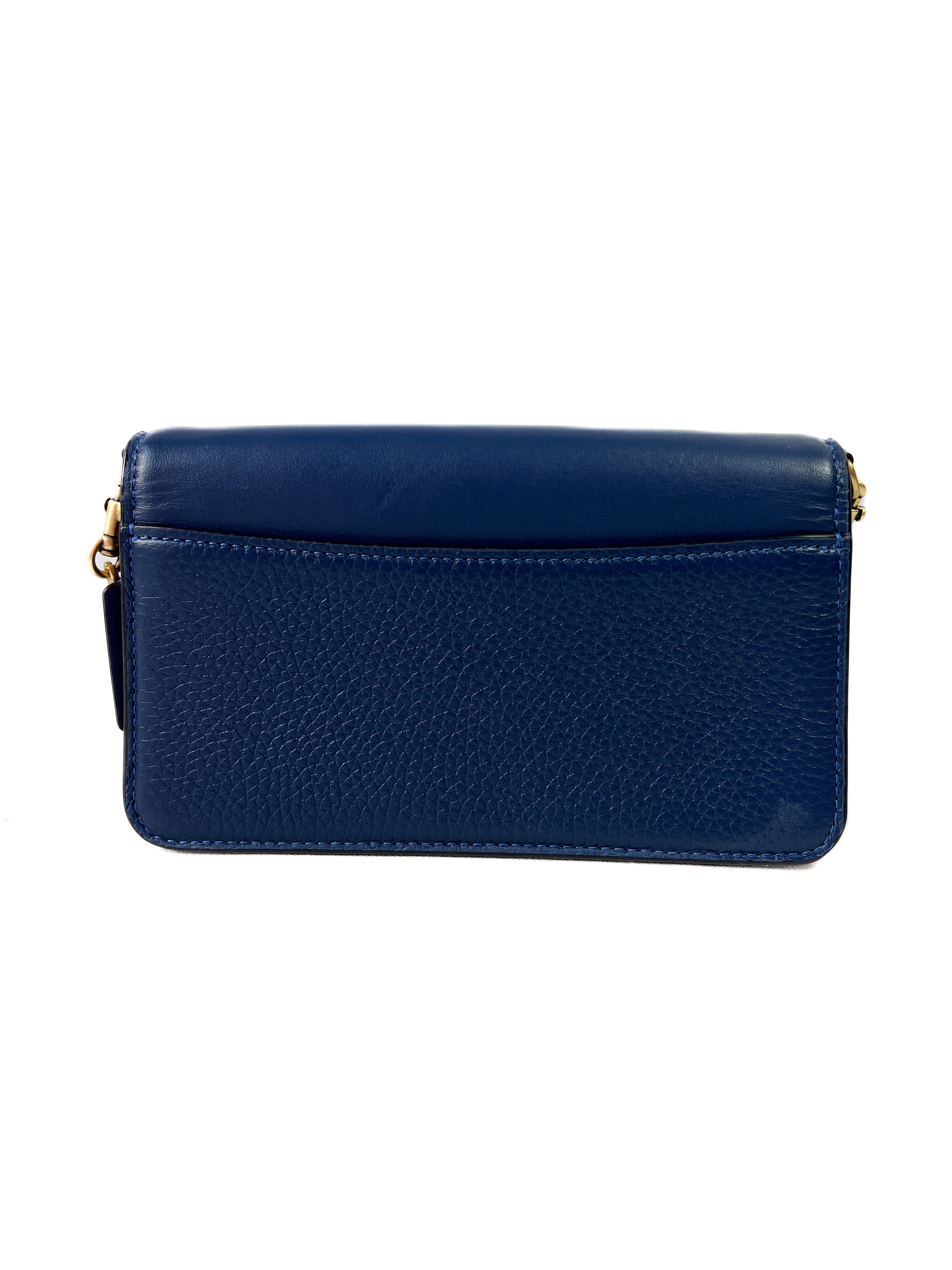 Coach navy leather Beat crossbody
