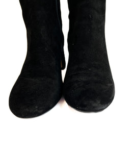 Tory Burch black suede Laila 45MM over the knee boots size 8.5