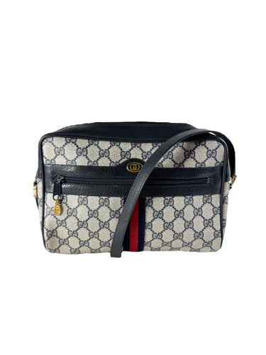 Gucci navy GG sherry line vintage crossbody 3202005