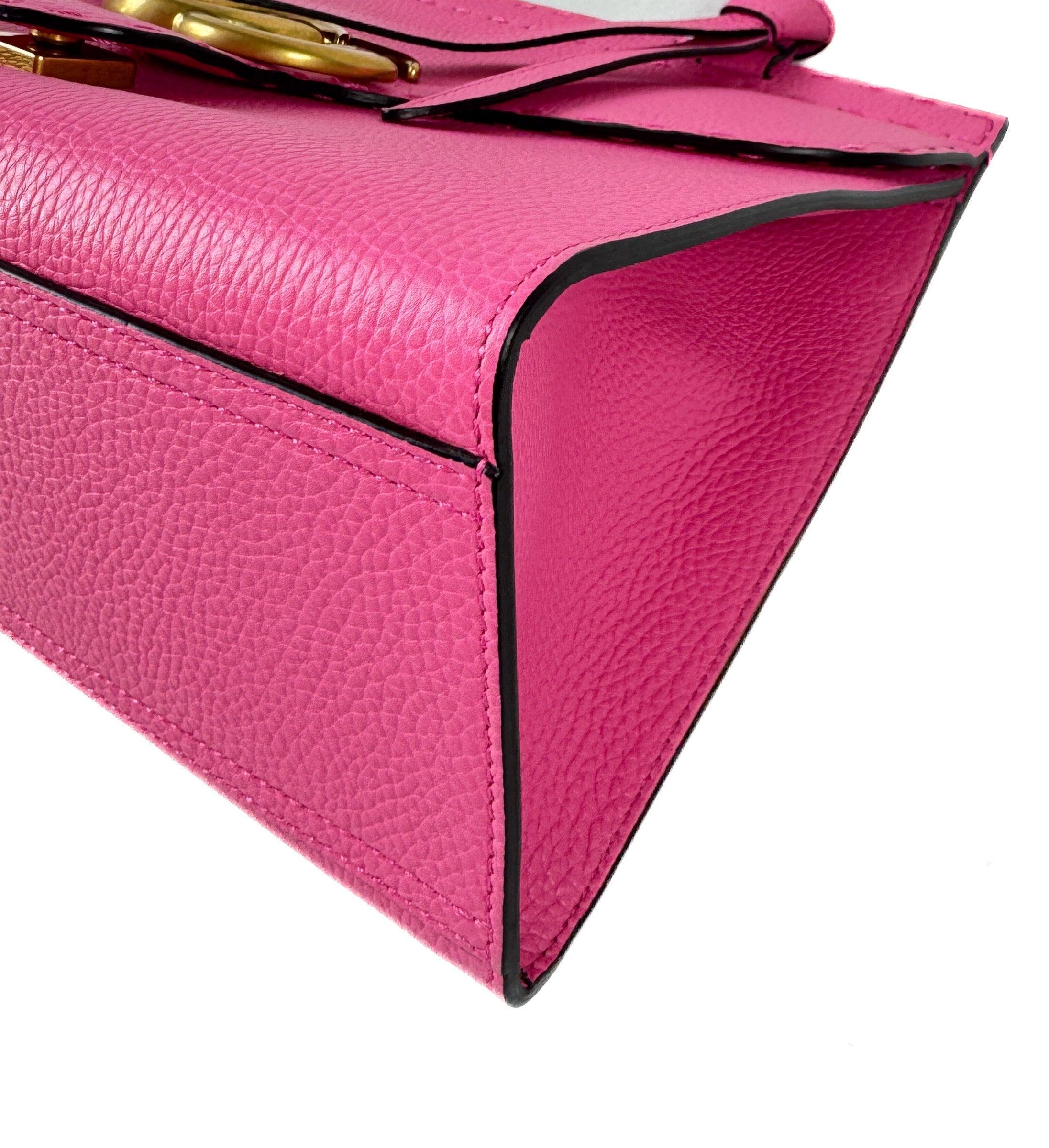 Gucci pink Marmont top handle bag 520981