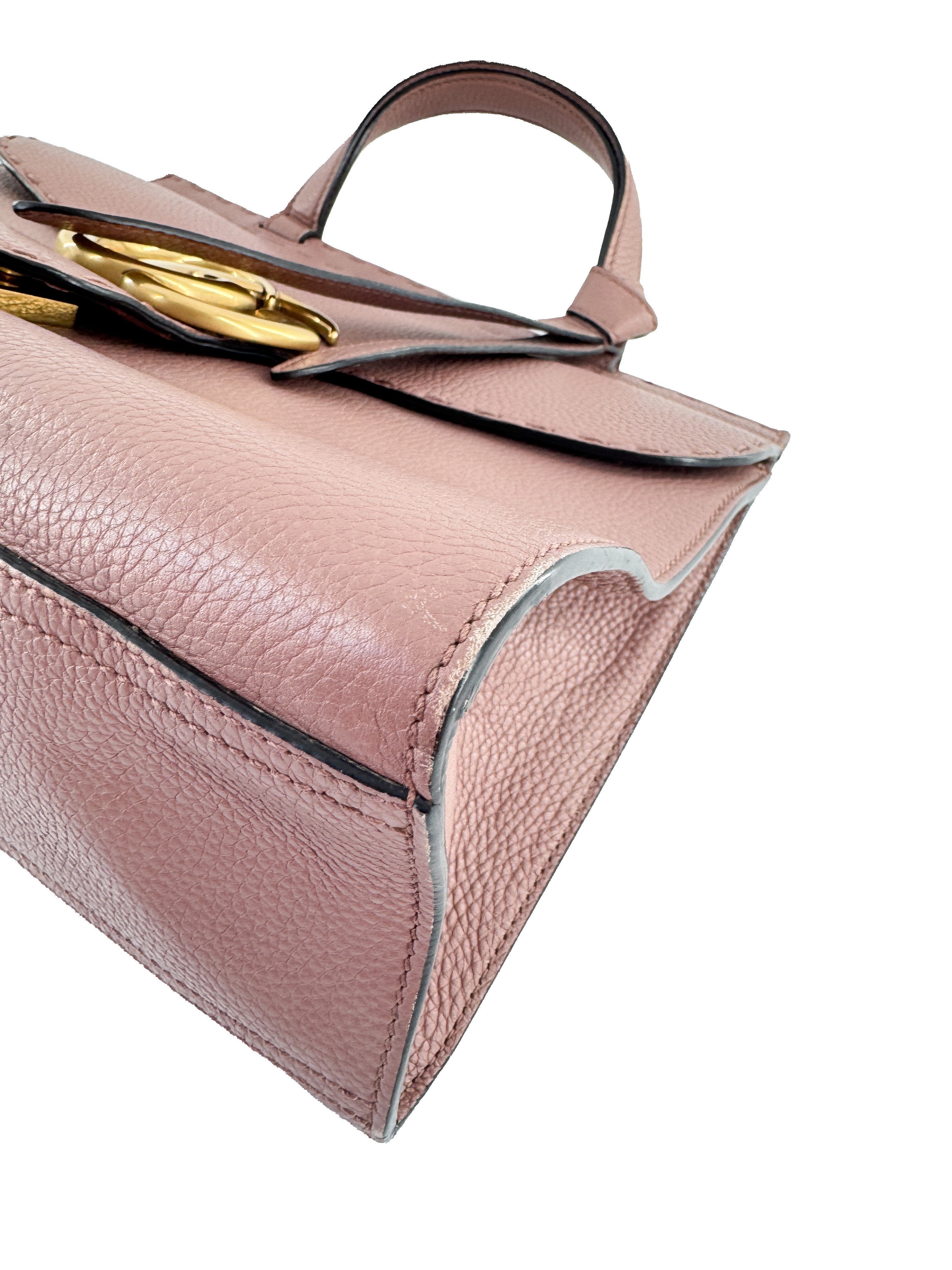 Gucci GG Marmont Top Handle Bag Leather Maueve Small