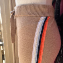 Brodie brown blue pink striped cashmere pants size L