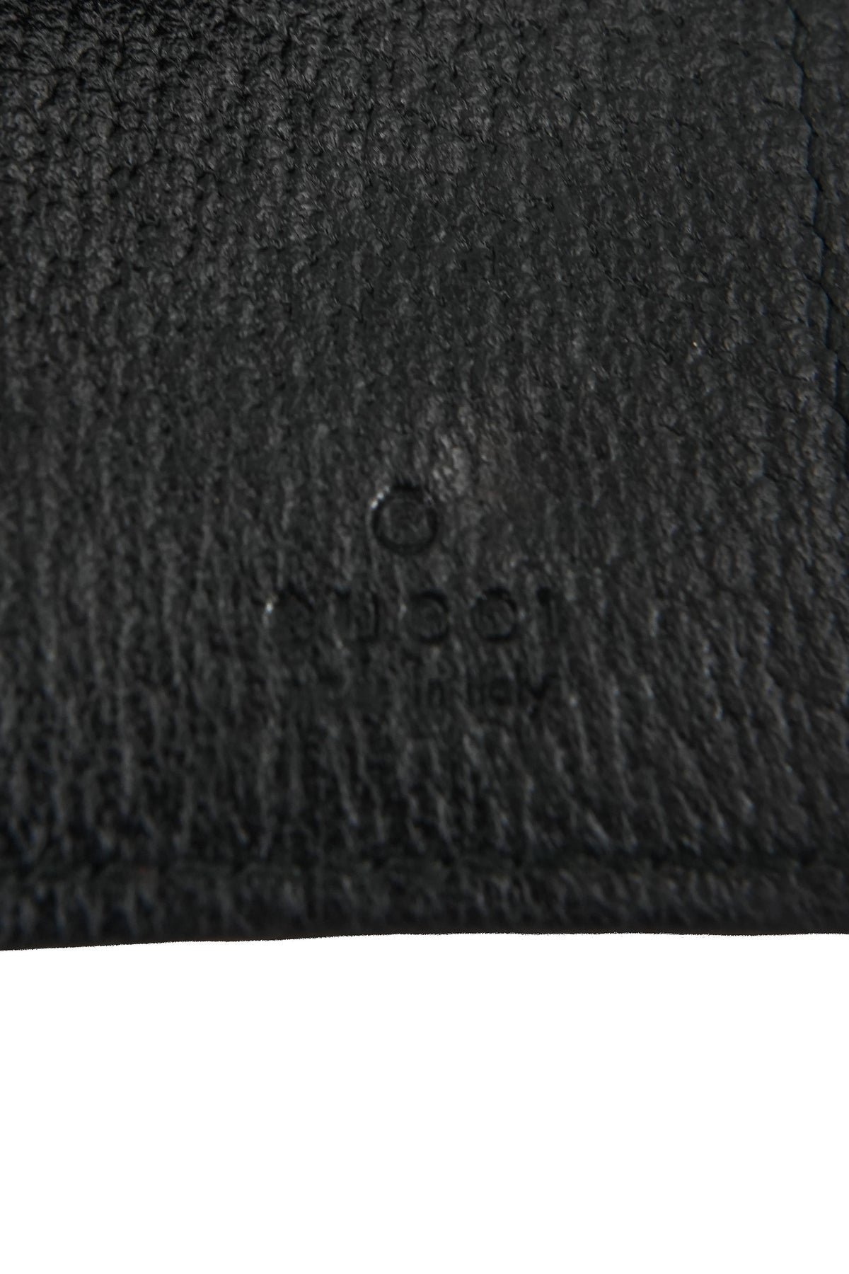 Gucci black GG leather key holder 0416