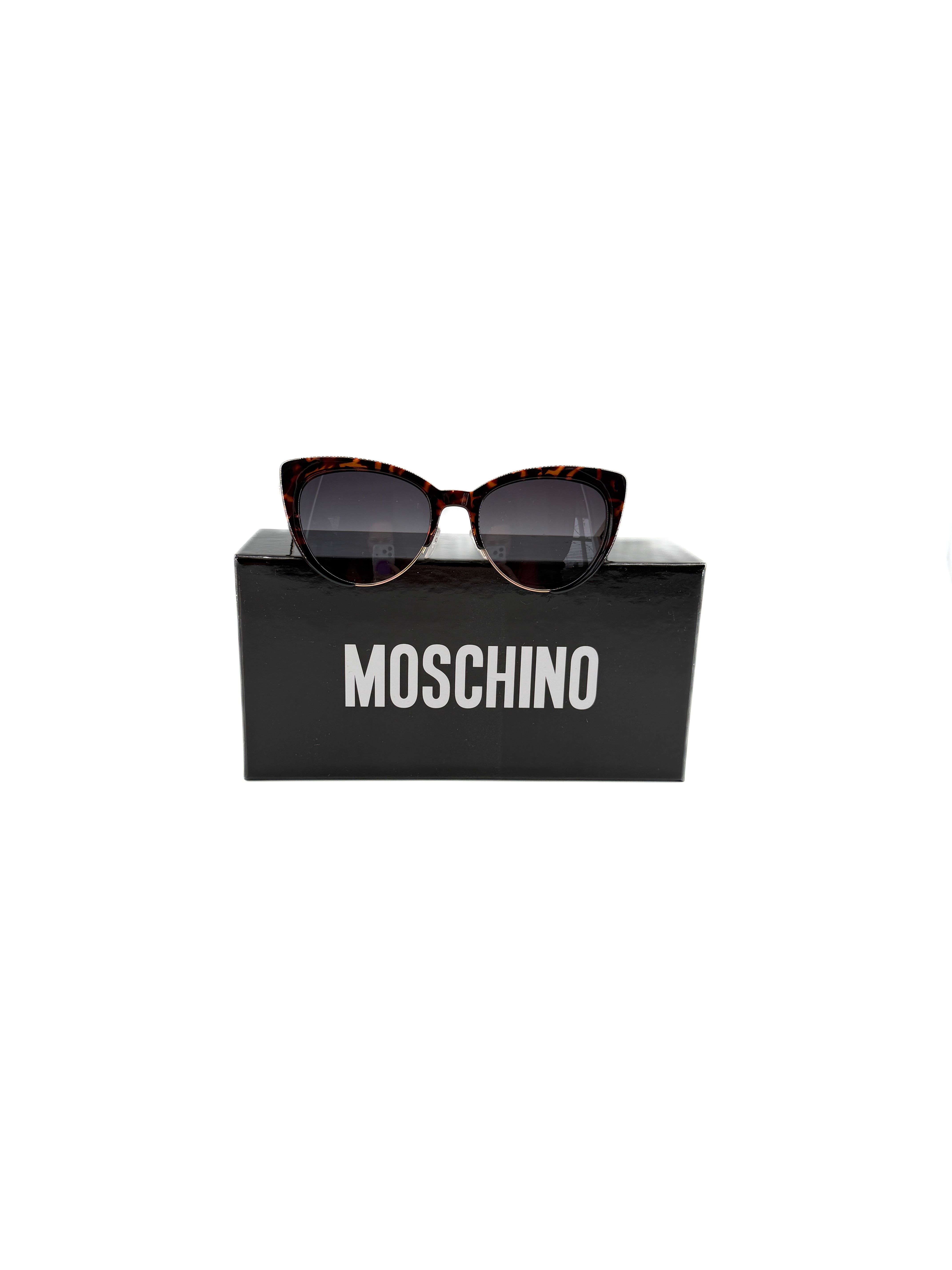 Moschino tortoise cat eye sunglasses MOS040 BOX