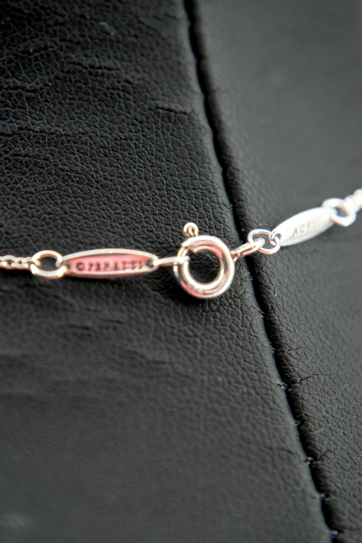 Tiffany & Co sterling silver Diamonds by the Yard .10ct necklace