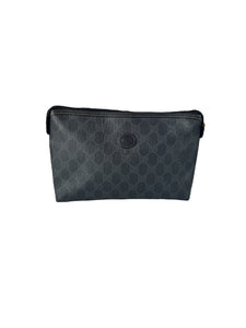 Gucci black GG coated canvas pouch 156.01.045