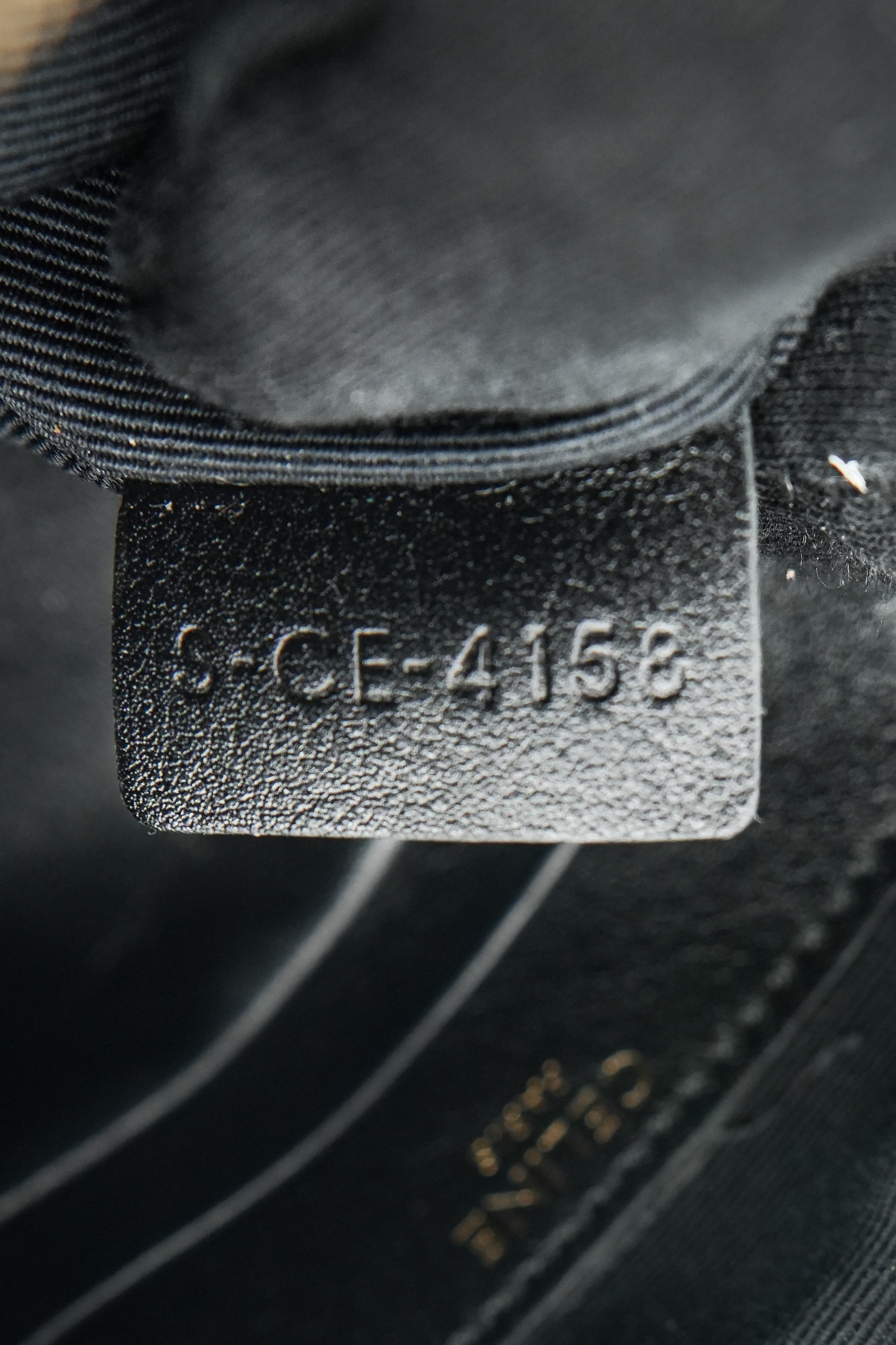 Celine black quilted leather small C crossbody S-CE-4158