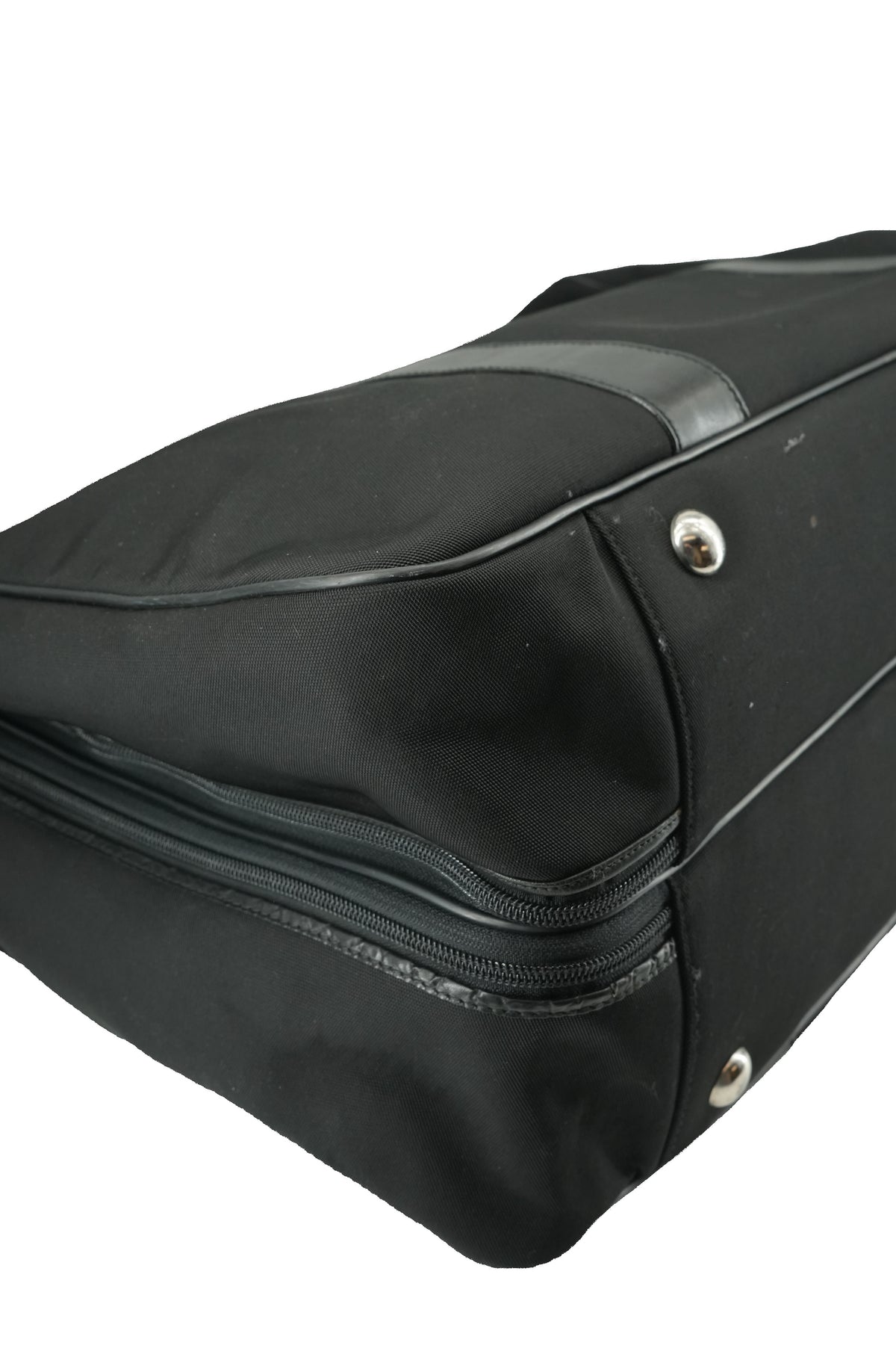 Gucci black canvas soft suitcase
