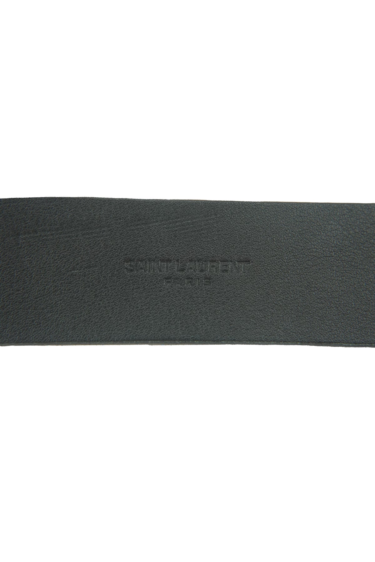 Saint Laurent black croc embossed Celtic belt size 80