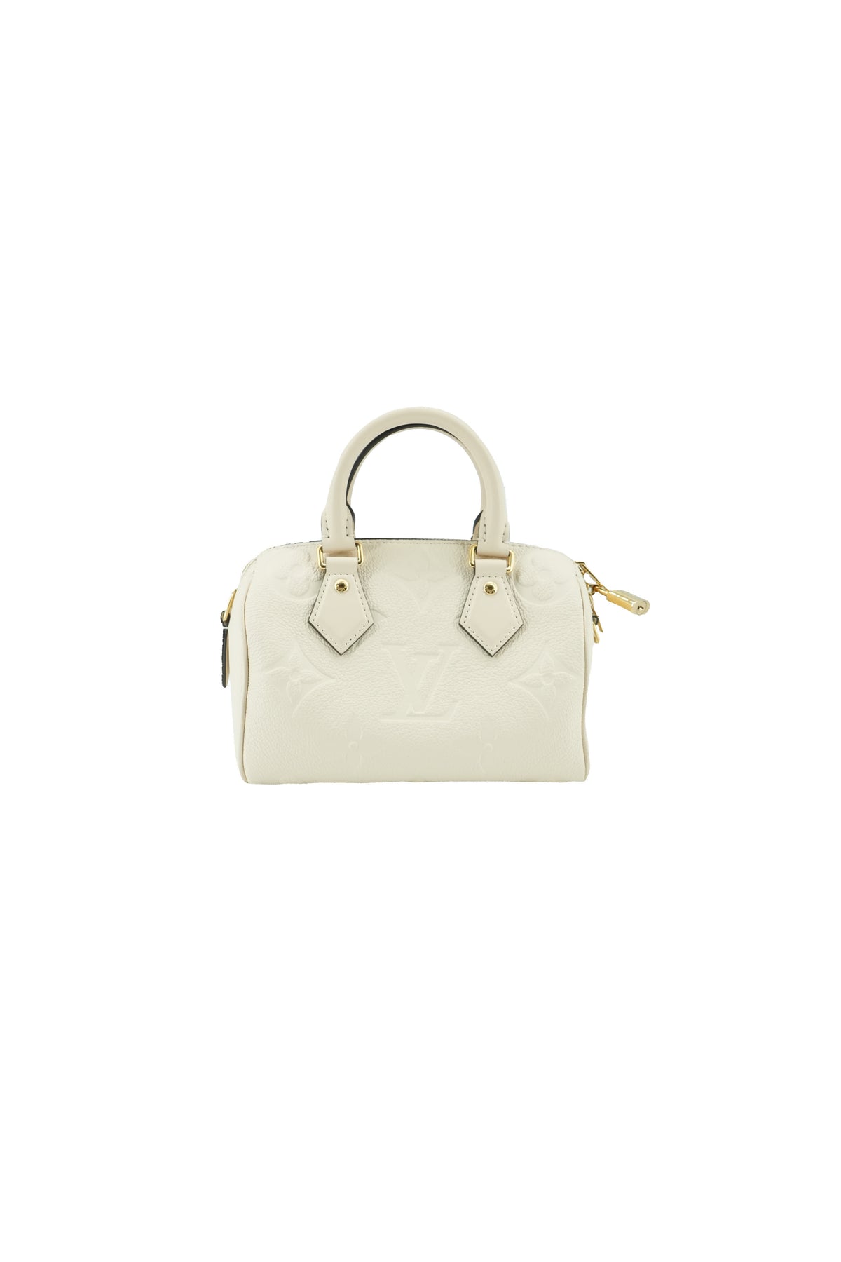 Louis Vuitton cream empreinte Speedy 20 NFC