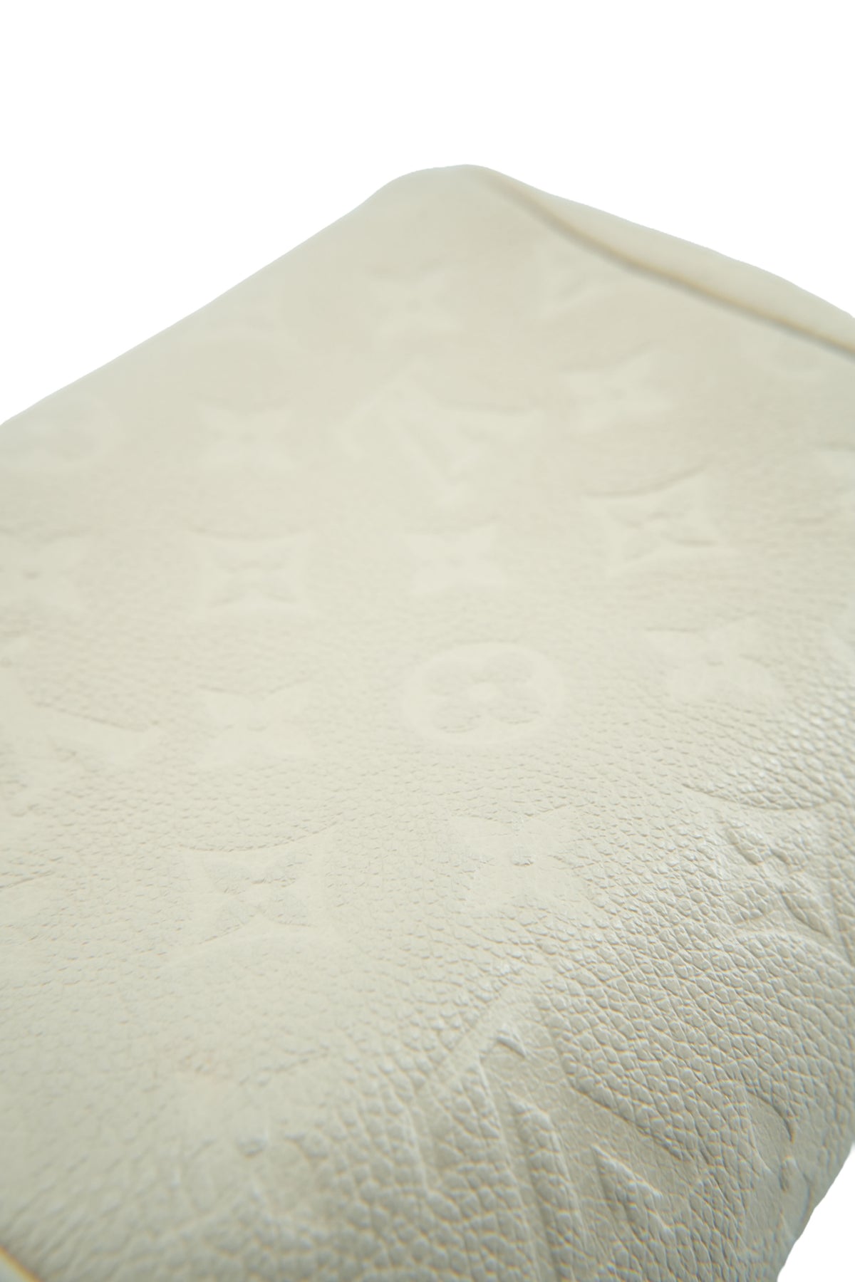 Louis Vuitton cream empreinte mini bumbag NFC