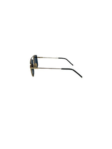 Fendi gold tone/teal aviator sunglasses UBZ14A56PO