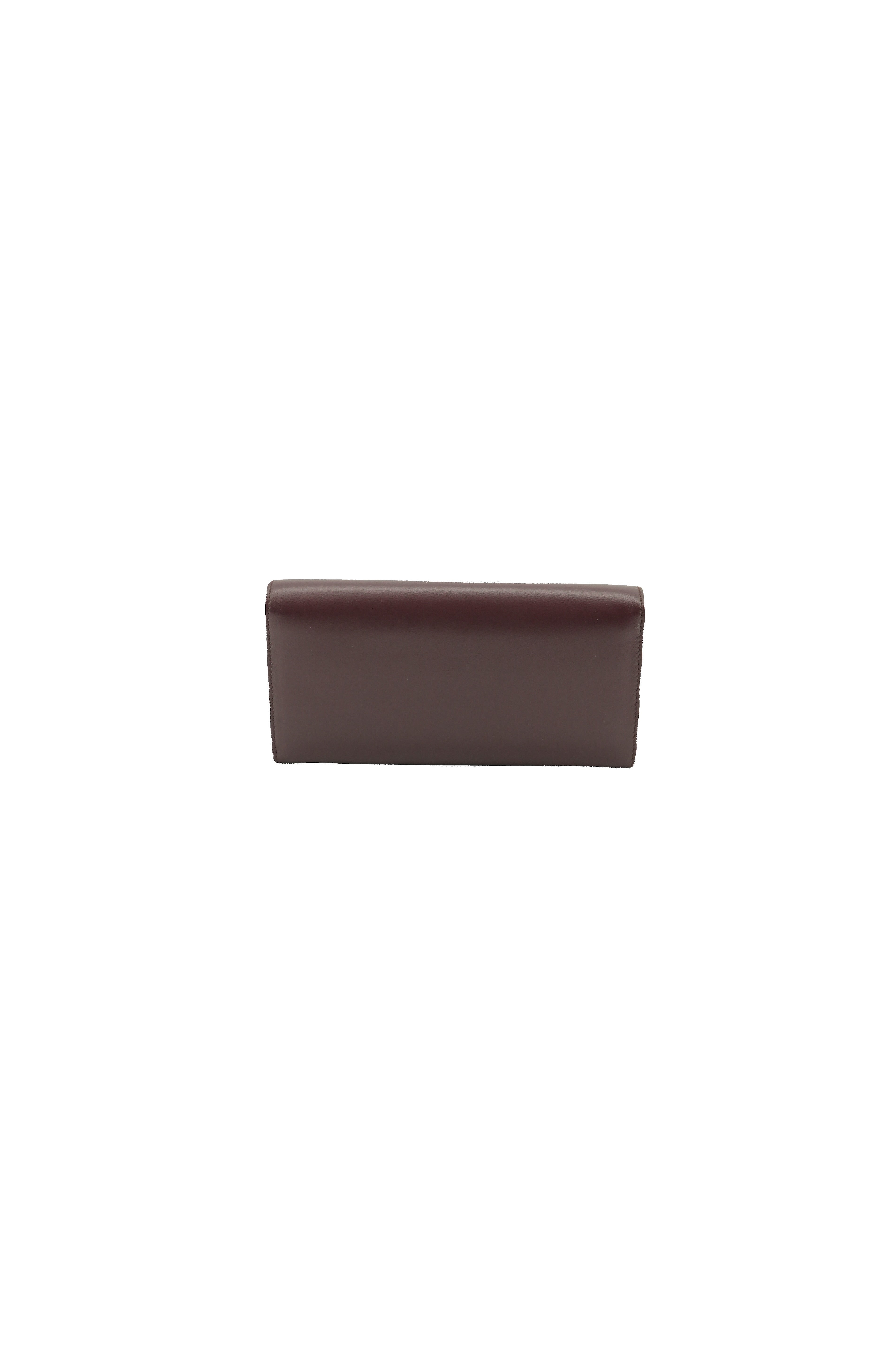 Fendi burgundy long Peekaboo wallet 9834 BOX