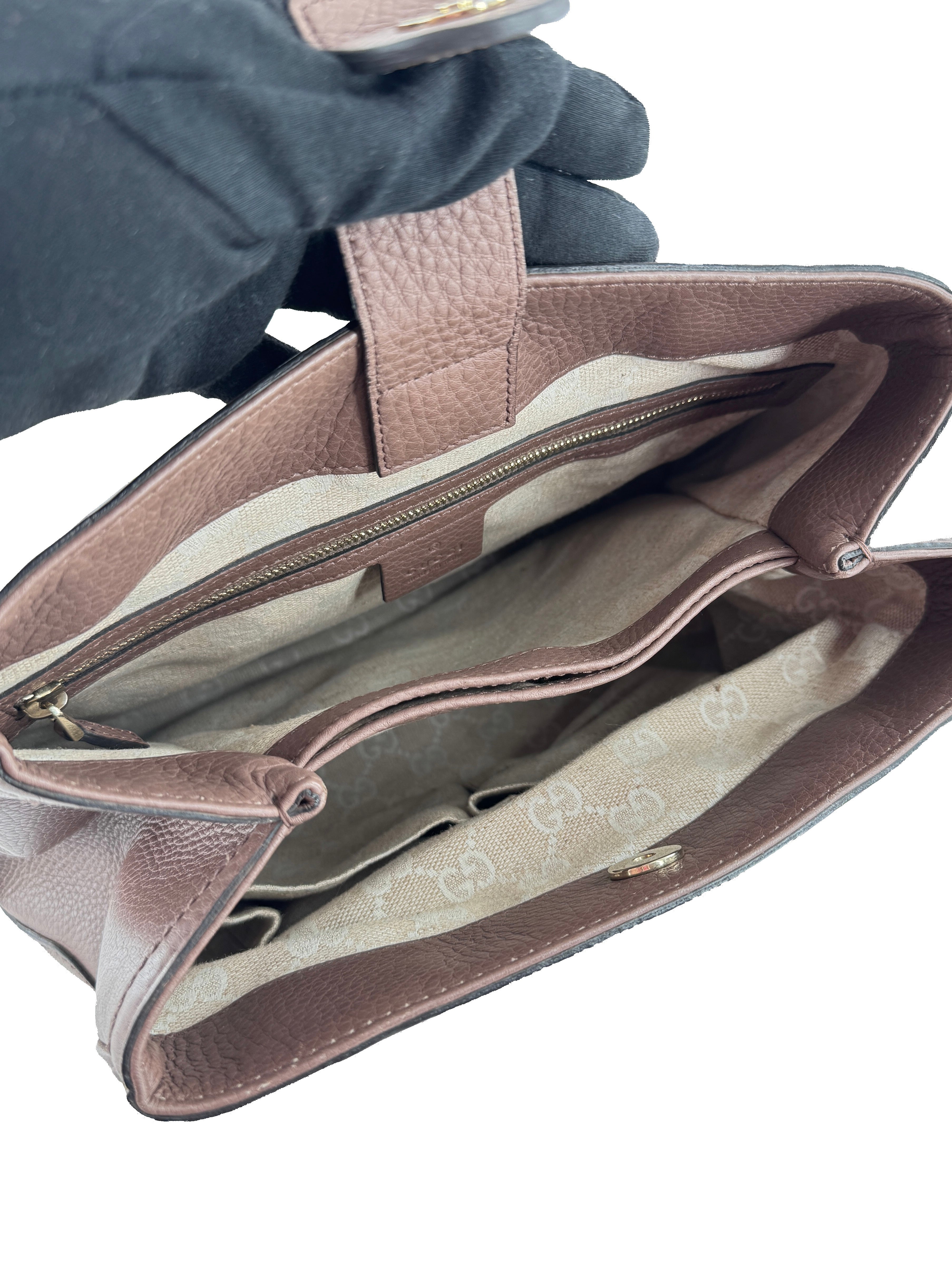 Gucci mauve Diana bamboo shopper 308360 520981