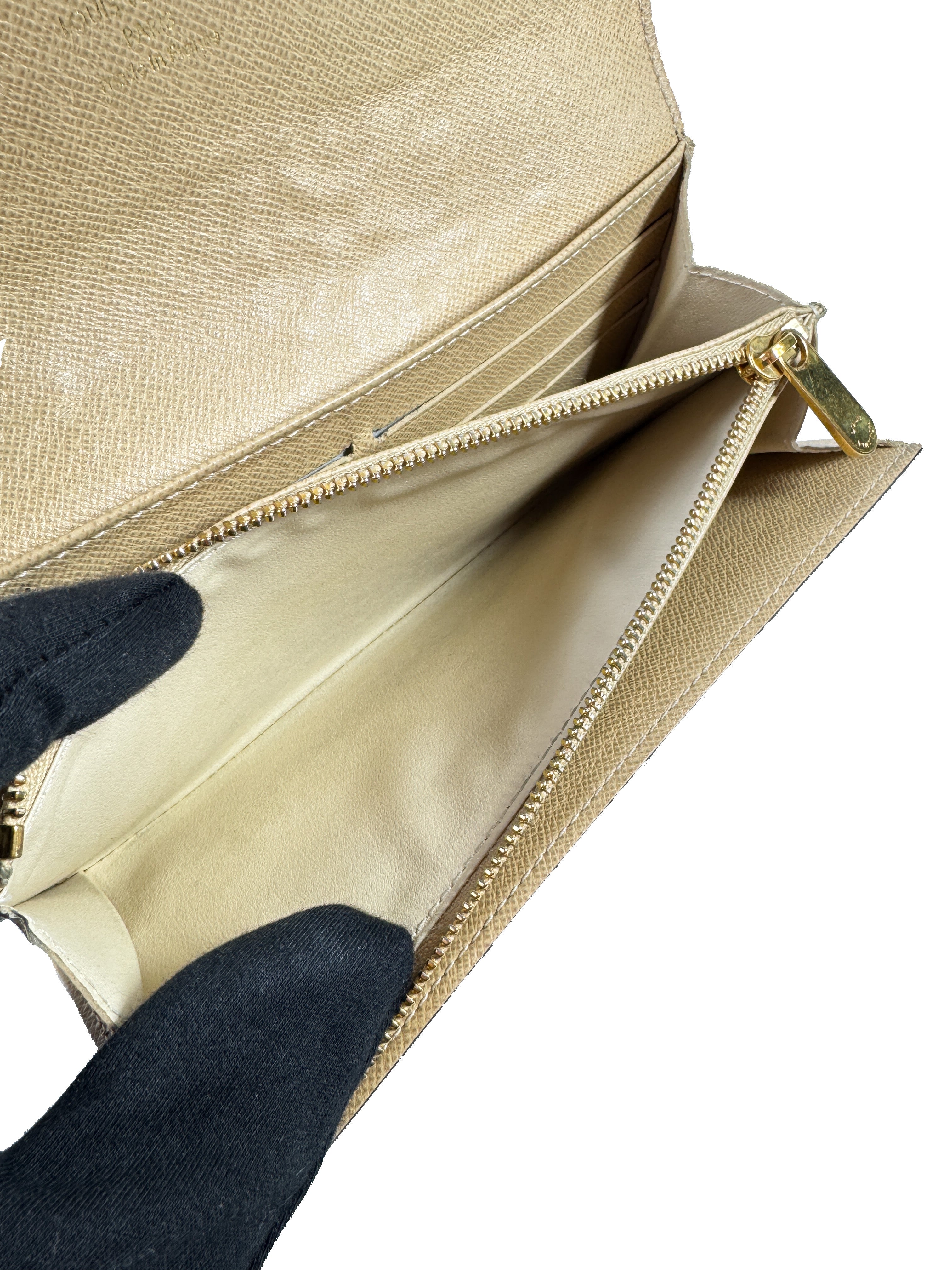 Louis Vuitton Monogram Dentelle Sarah Wallet Gold MI0087