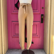 Brodie brown blue pink striped cashmere pants size L