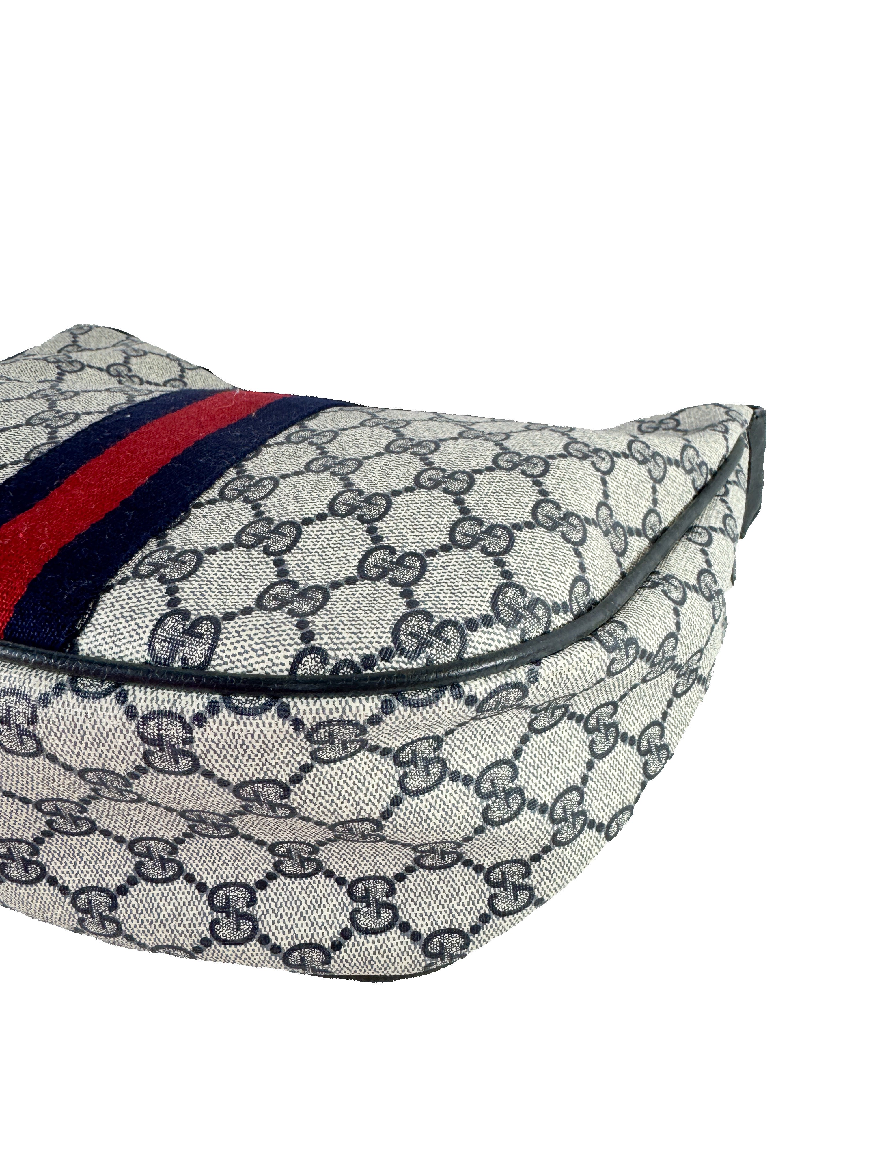 Gucci navy GG sherry line shoulder bag