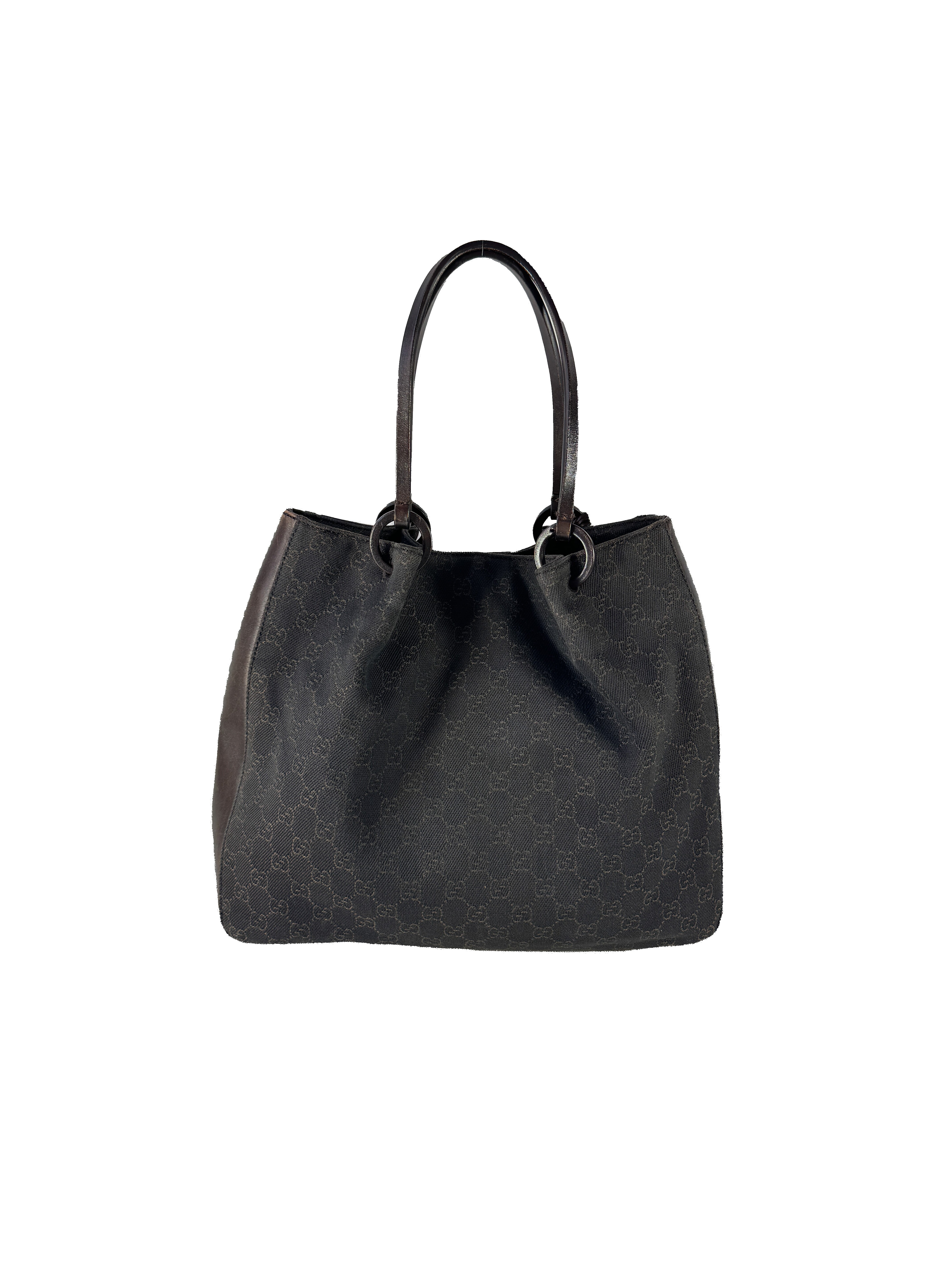 Gucci brown signature canvas tote 101920213048