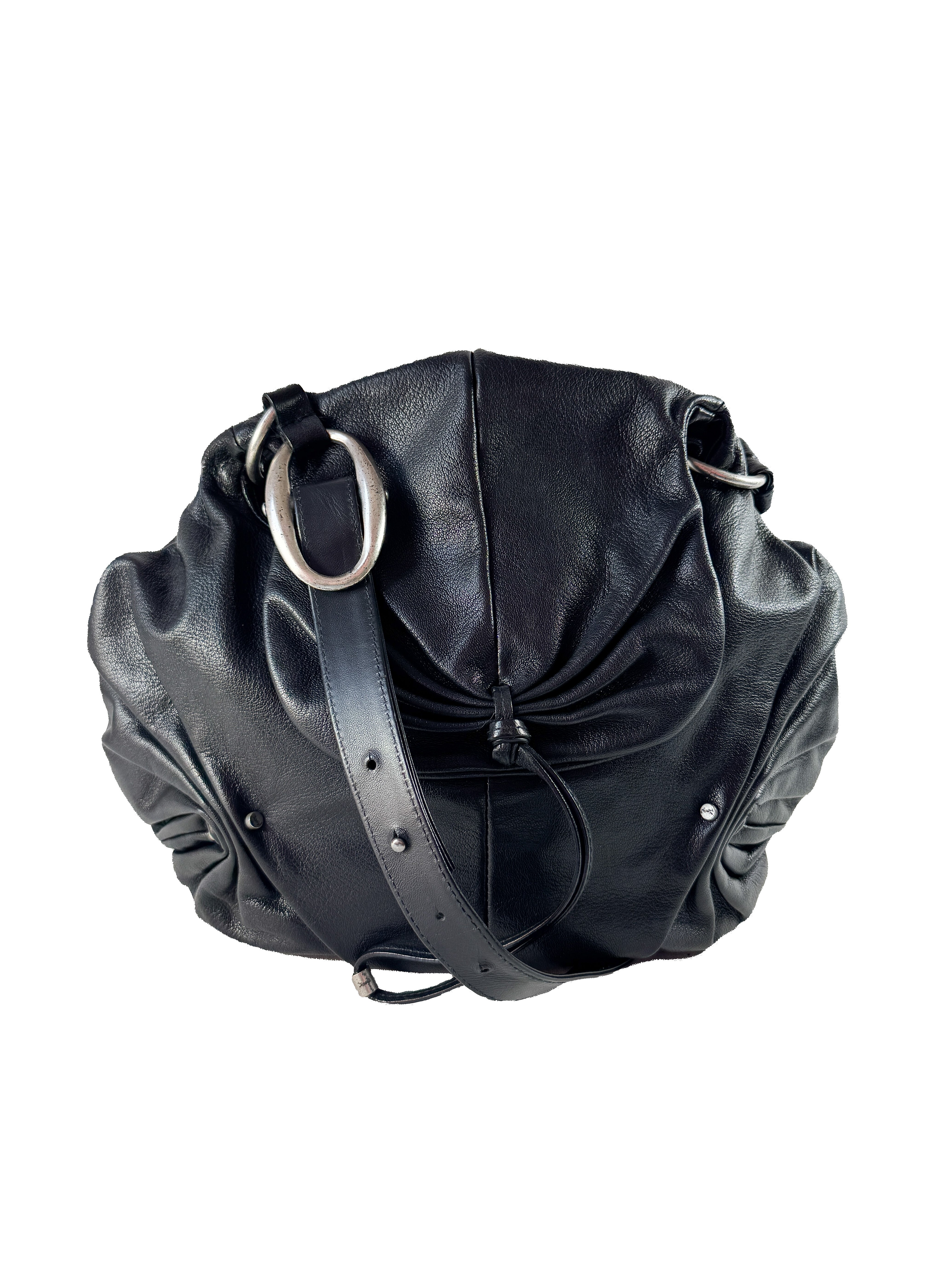 Yves Saint Laurent black leather vintage crossbody  121629 205118