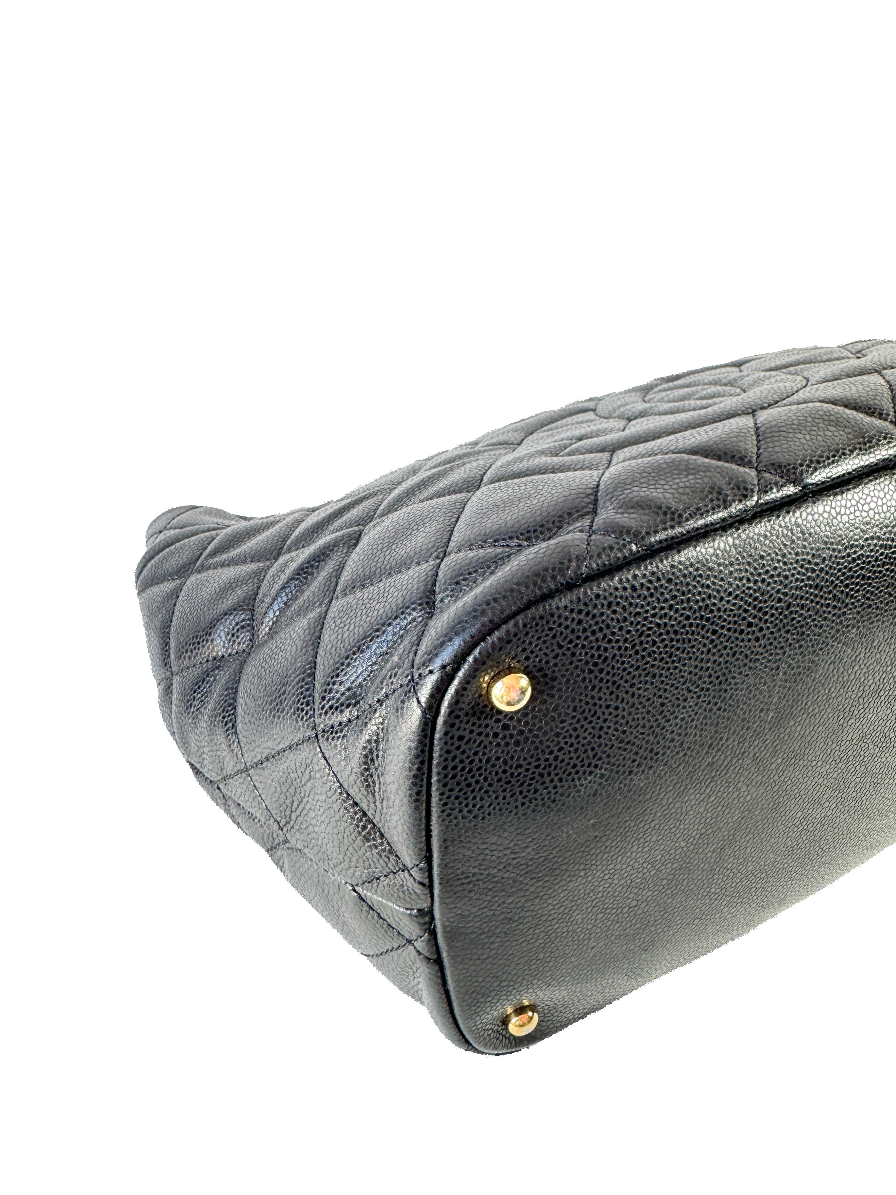 Chanel black Caviar leather timeless soft tote 17266763