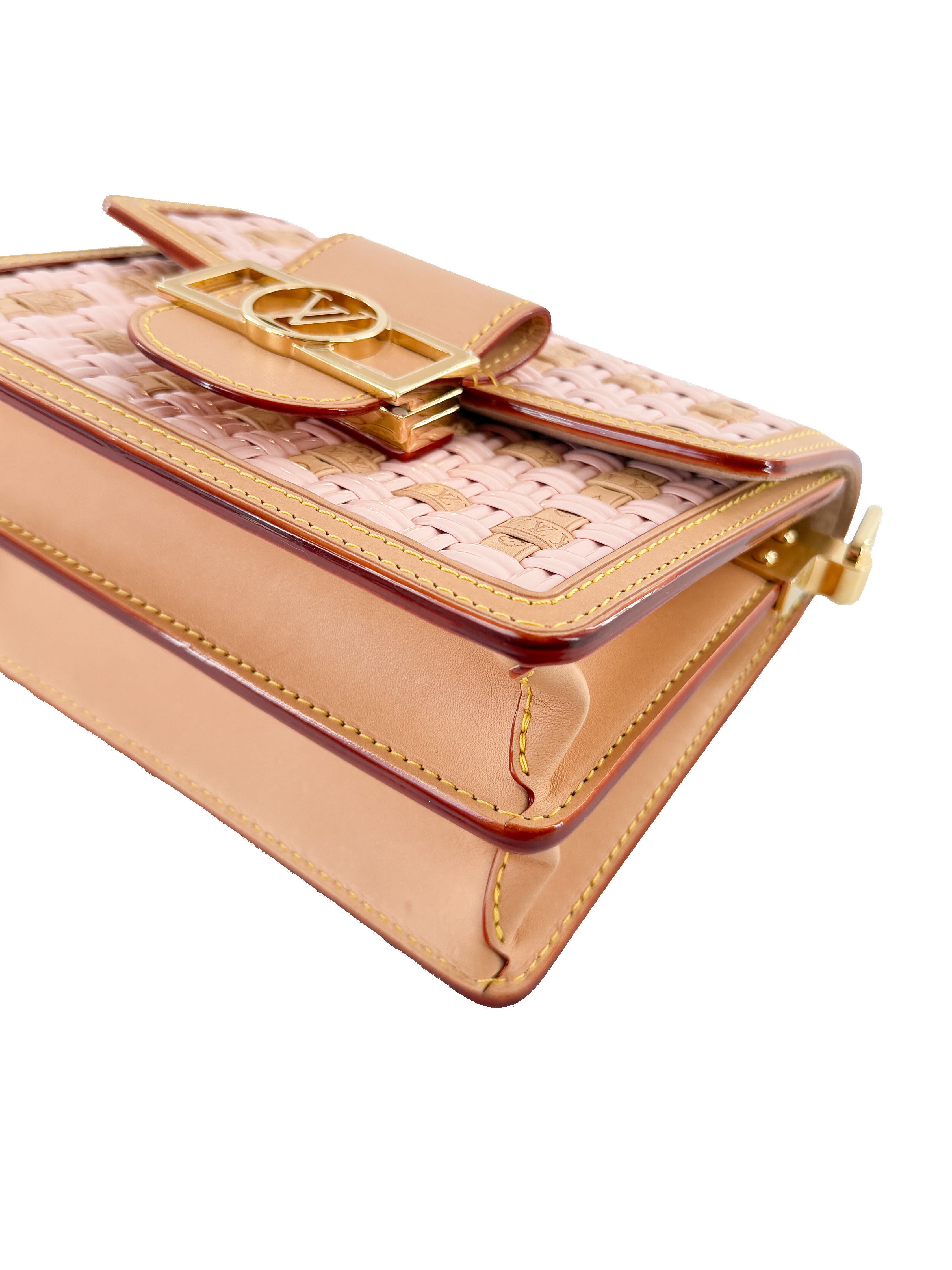 Louis Vuitton pink woven Dauphine bag NFC