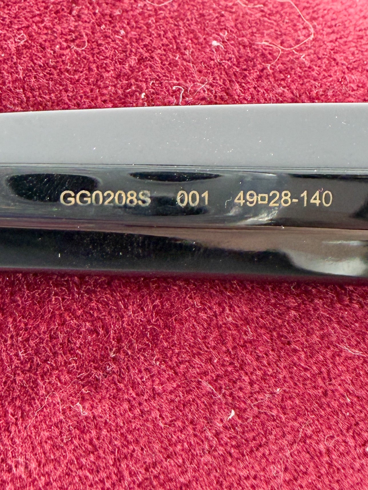 Gucci black double GG star sunglasses *case*