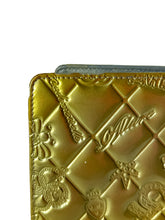 Chanel 2010 lucky symbols gold patent leather wallet 13344336 **as is**