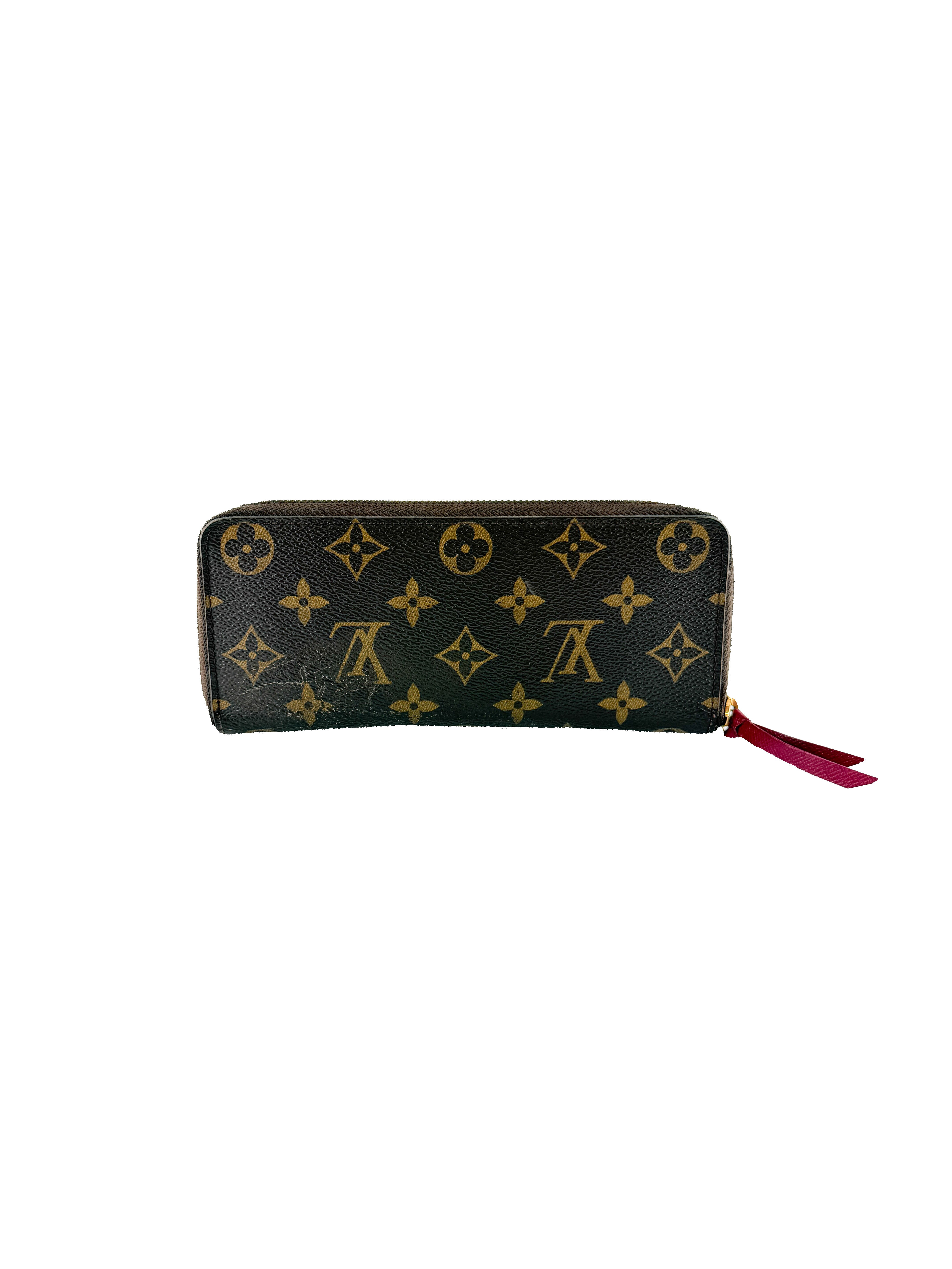 Louis Vuitton monogram Clemence wallet berry SP4197