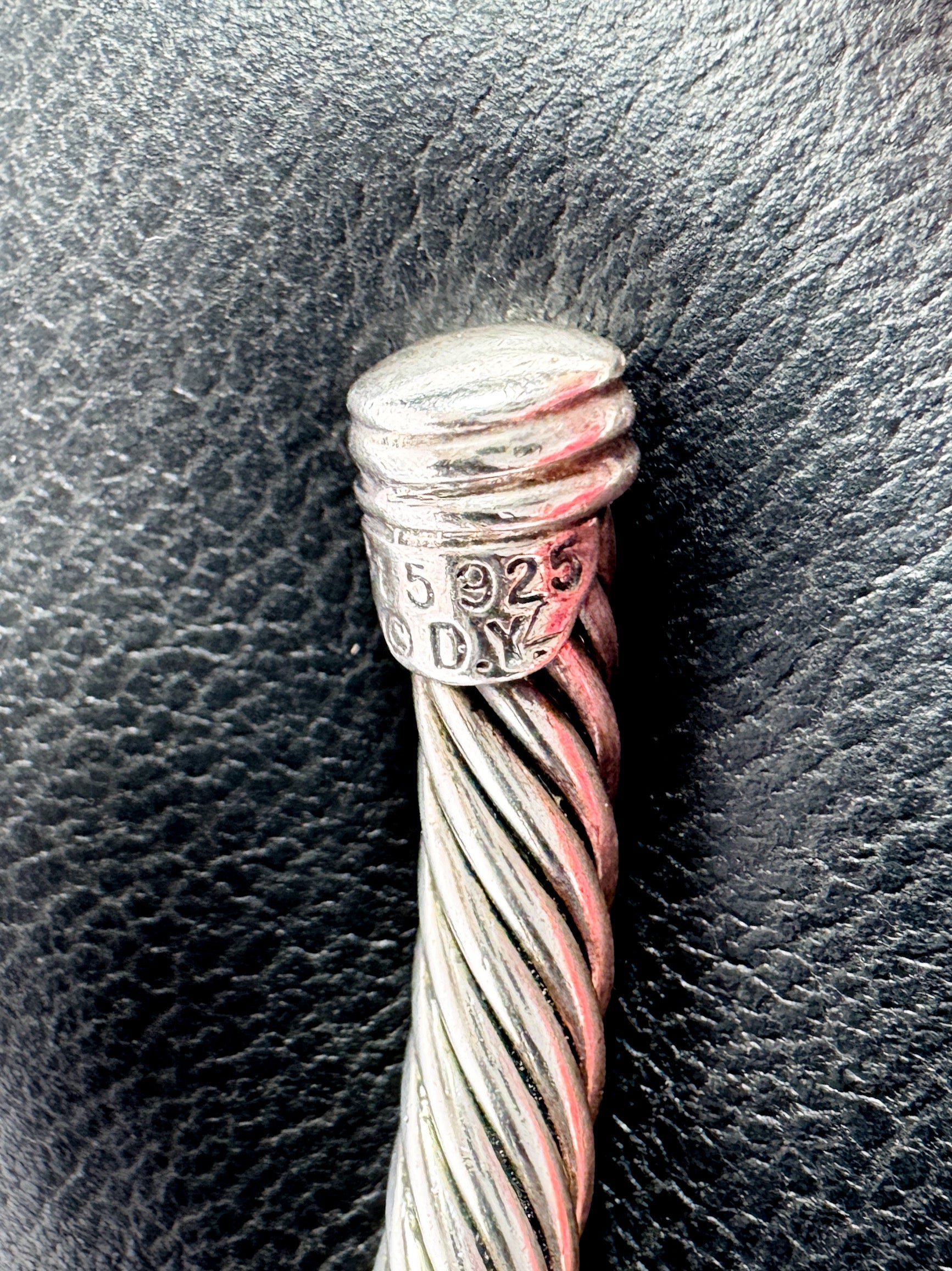 David Yurman sterling silver, yellow gold, Ruby Noblesse bracelet