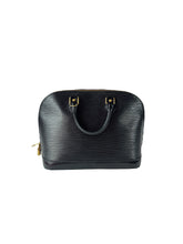 Louis Vuitton black leather Epi Alma FL1002