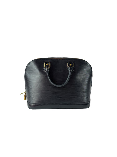 Louis Vuitton black leather Epi Alma FL1002