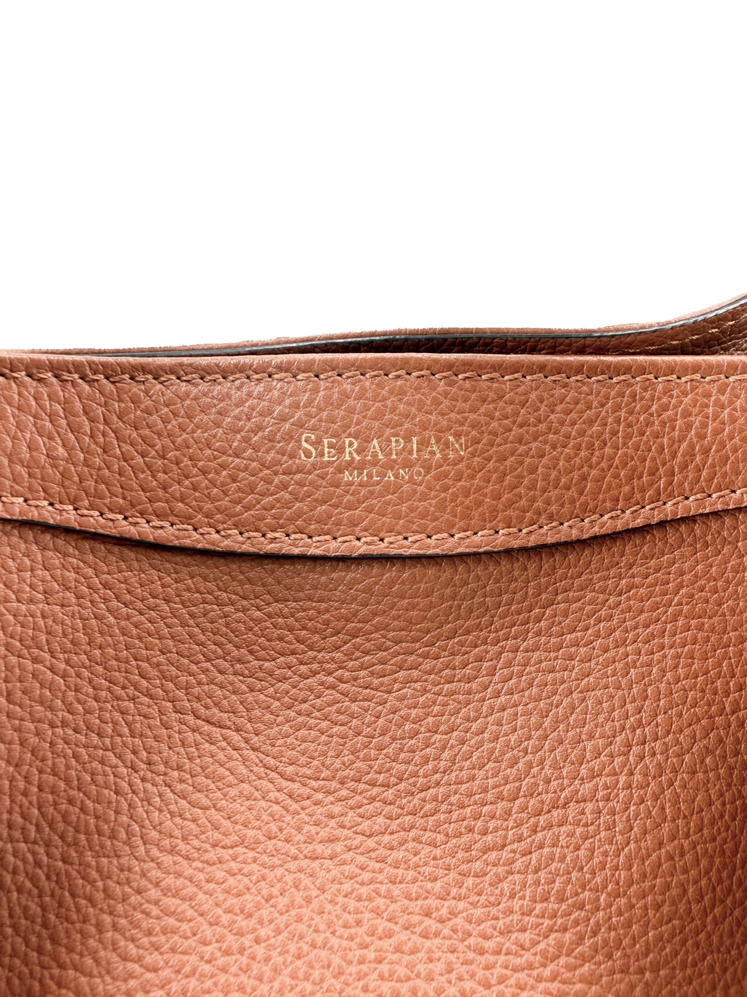 Serapian brown leather Secret tote