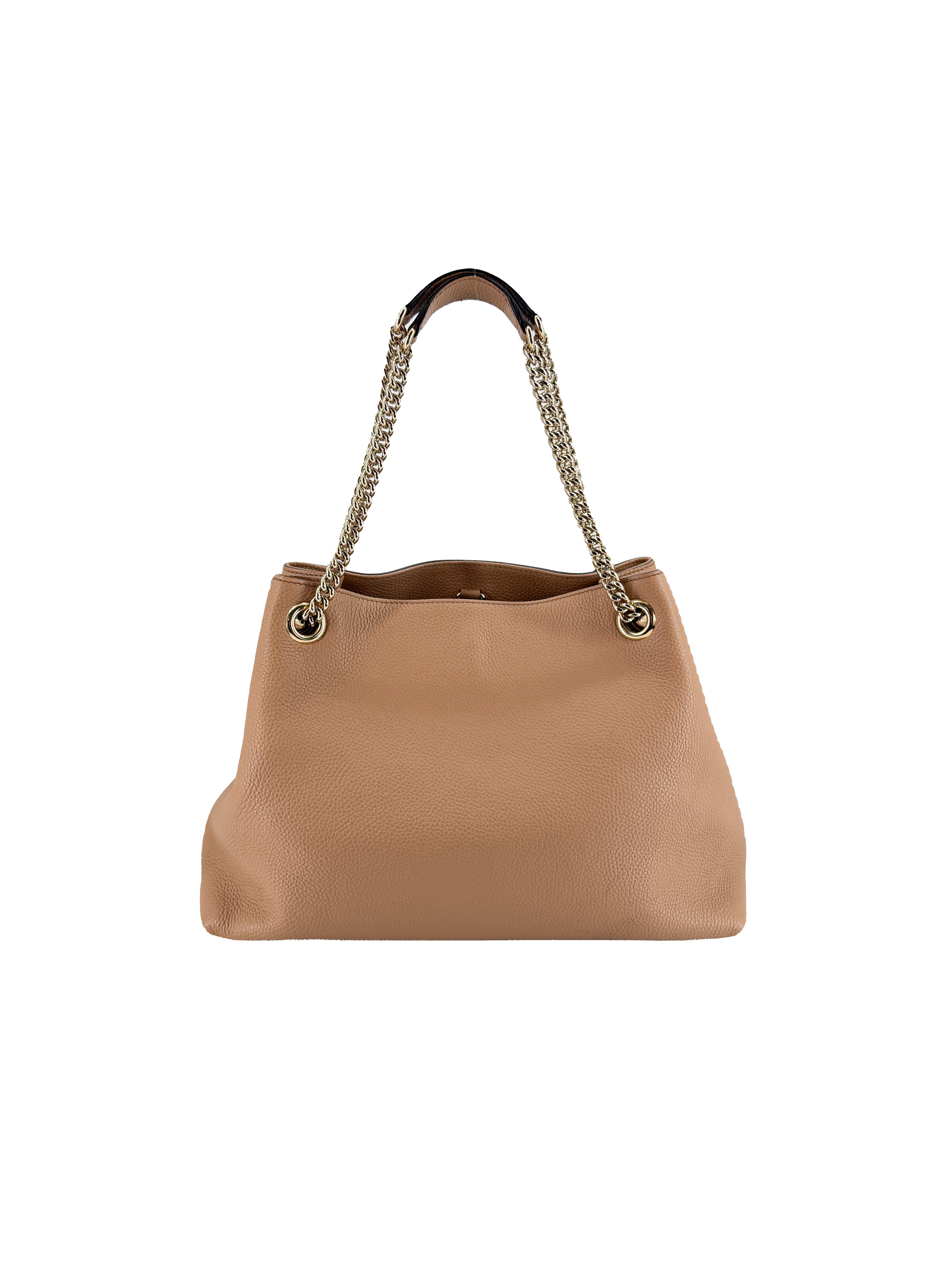 Gucci tan interlocking G Soho Chain shoulder bag 808982 520981