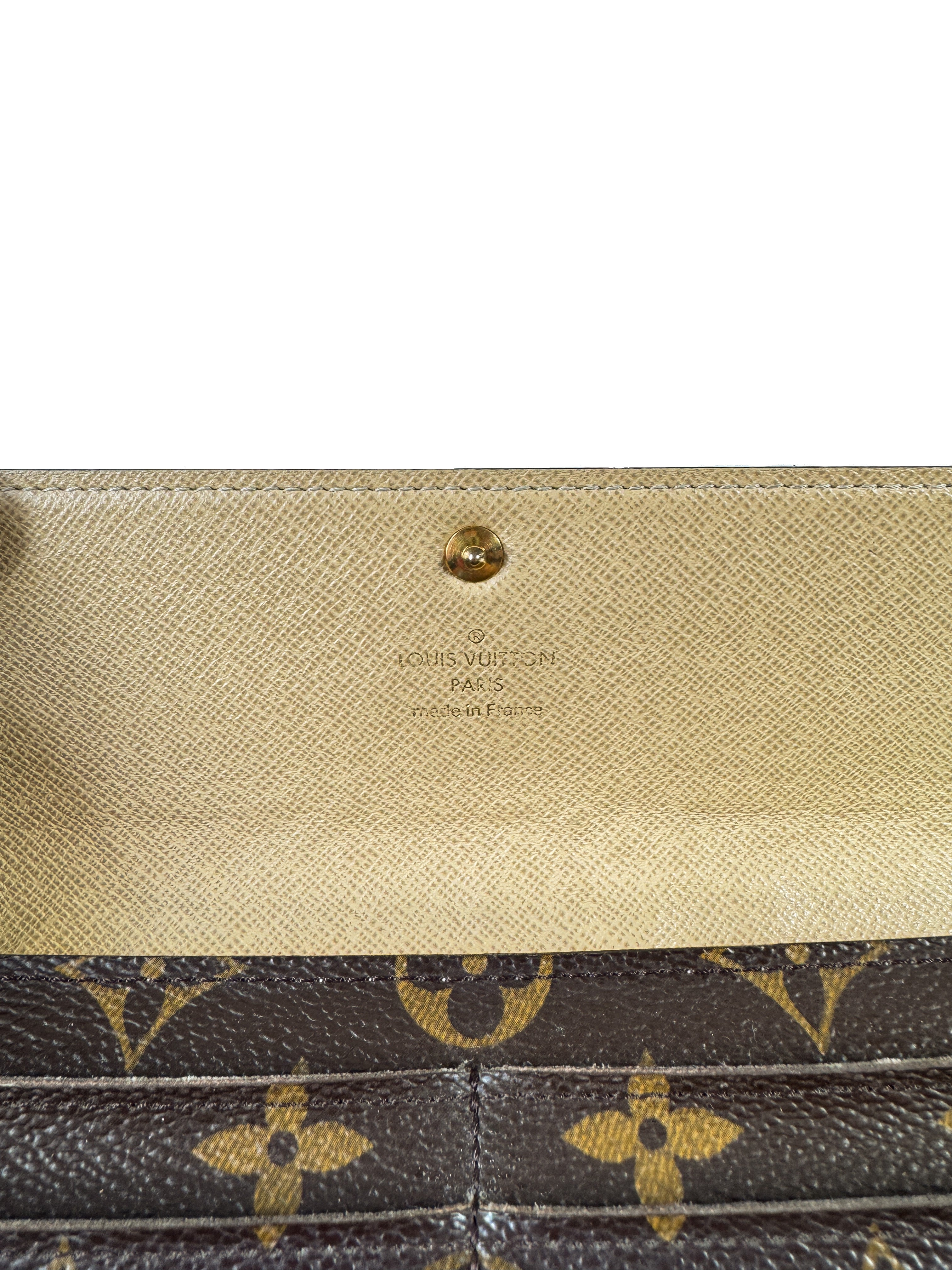 Louis Vuitton Monogram Dentelle Sarah Wallet Gold MI0087