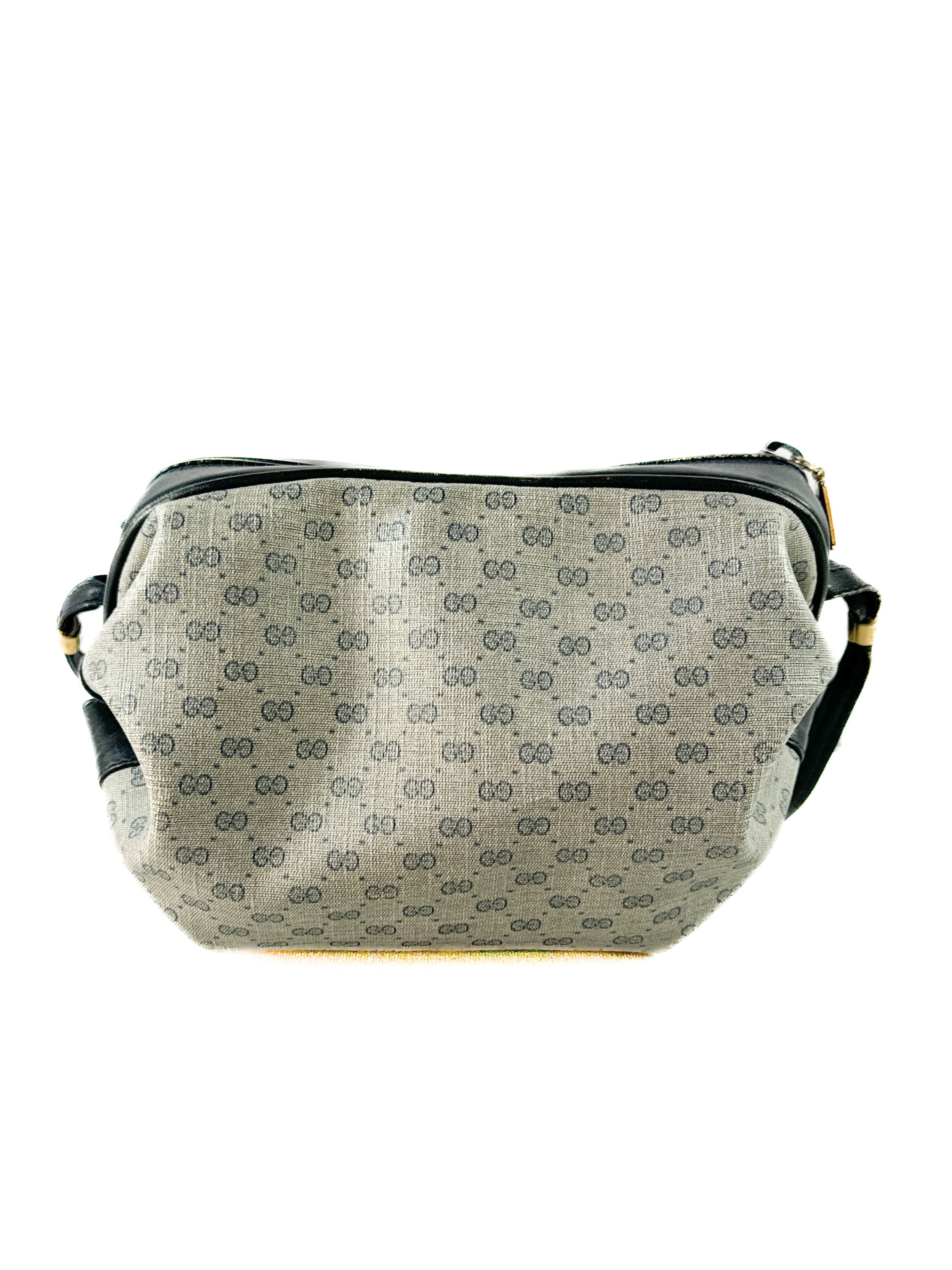 Gucci micro GG navy gray vintage crossbody 007-115-5770