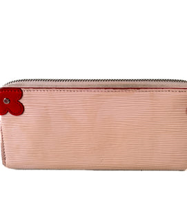 Louis Vuitton pink Epi blooming corners Clemence wallet  UB2108 *as is*