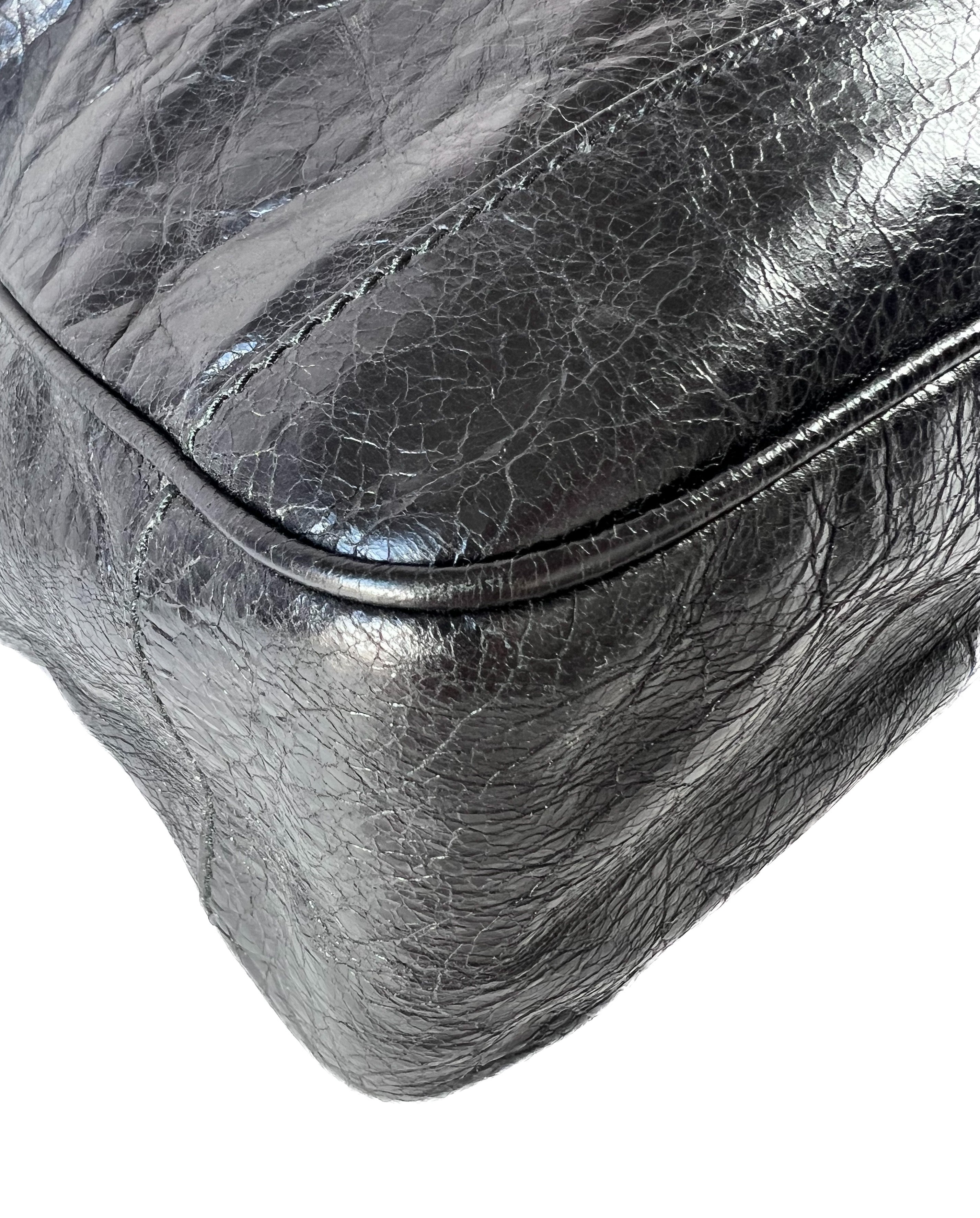 Balenciaga black classic reporter crossbody 27286210001118