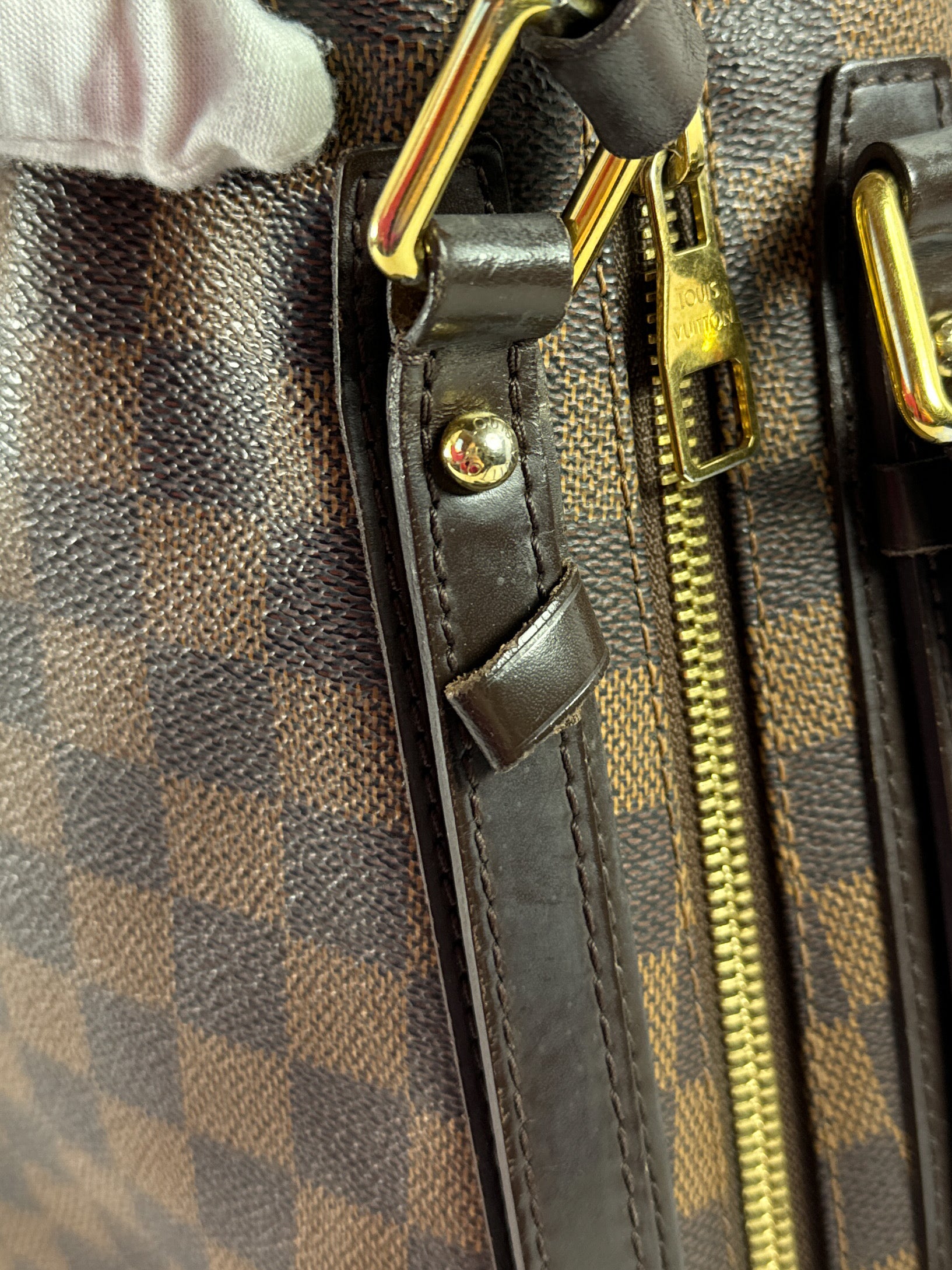 Louis Vuitton damier ebene Cabas Rivington tote CA2161 **as is**