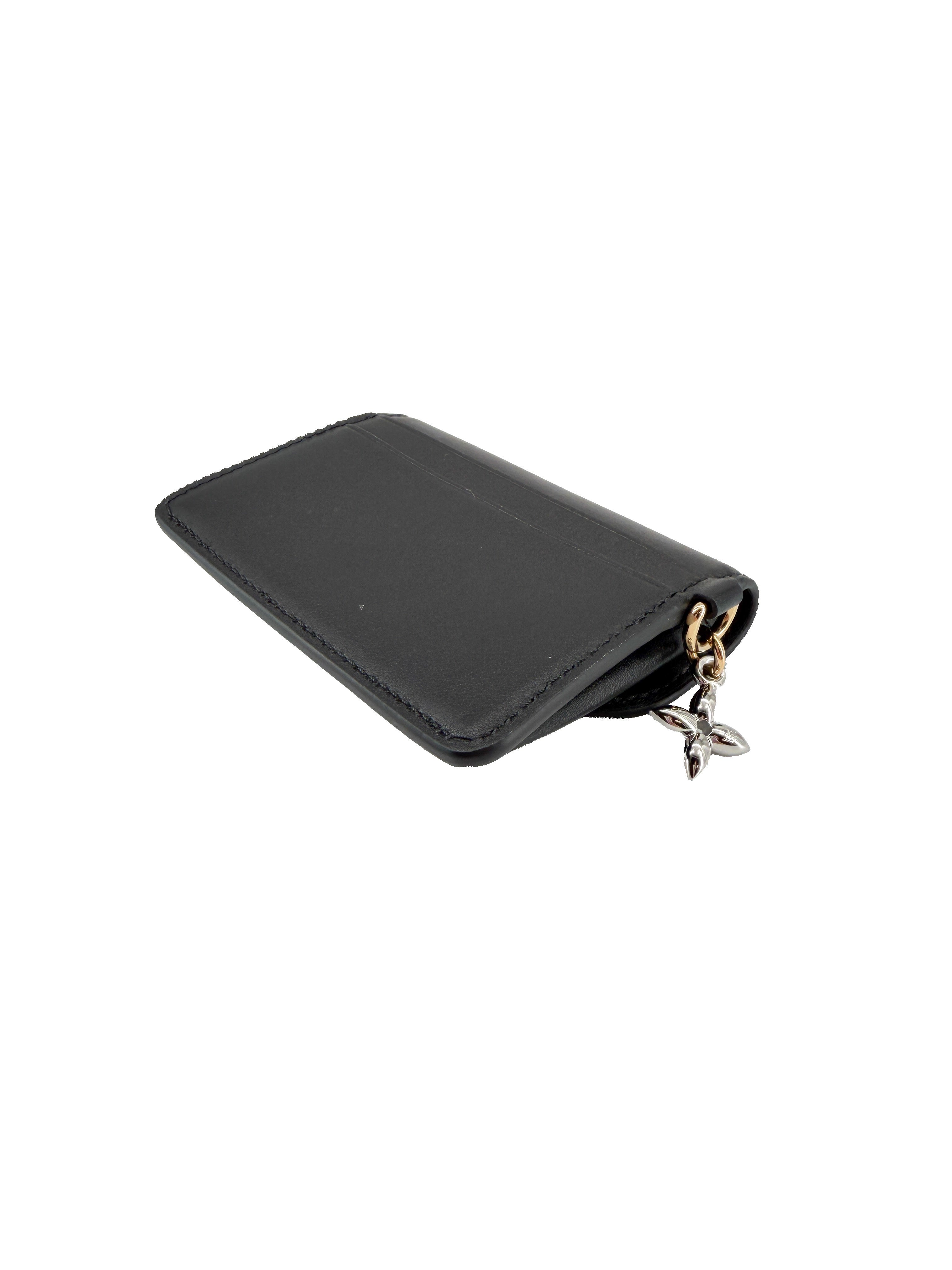 Louis Vuitton black tiny Recto verso card holder NFC