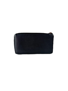 Louis Vuitton black leather Comete zip wallet MI1115