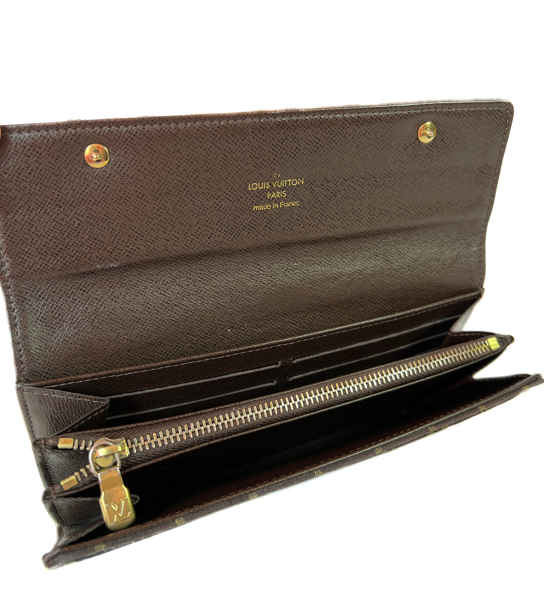 brown leather louis vuittons wallet