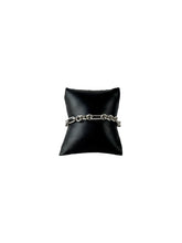 David Yurman sterling silver 14k Figaro heart charm bracelet