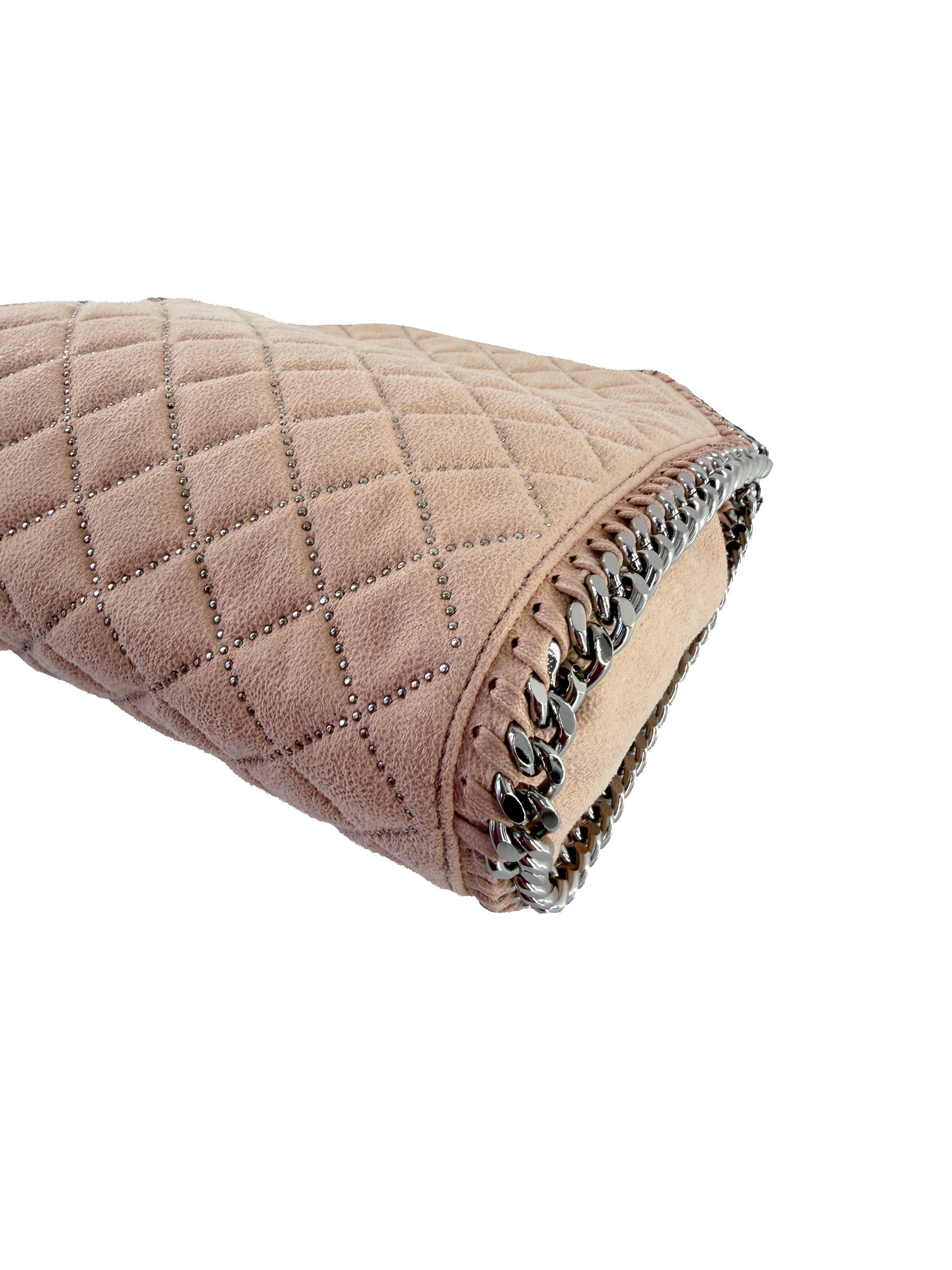 Stella McCartney Falabella blush pink mini tote