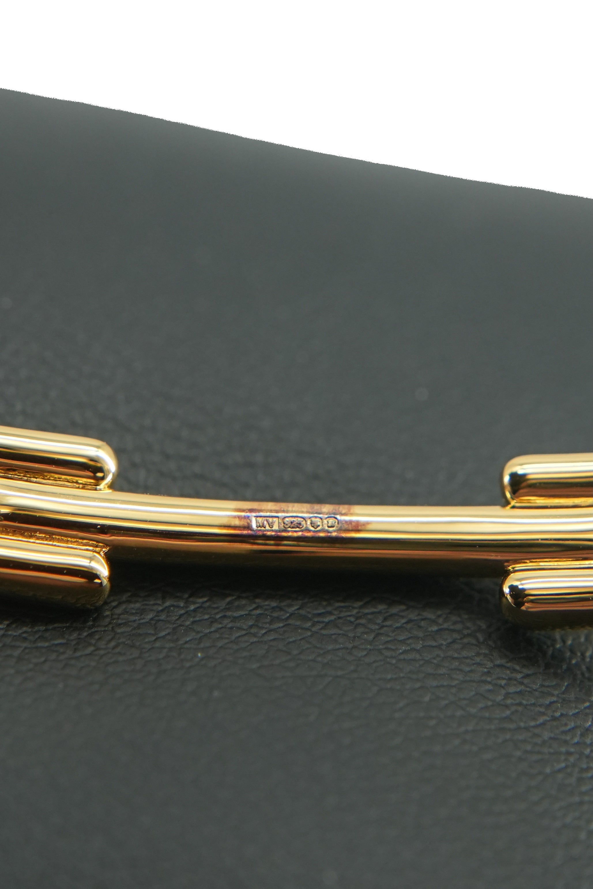 Monica Vinader 18k Gold Vermeil & Lab Grown Diamond sig. link bangle