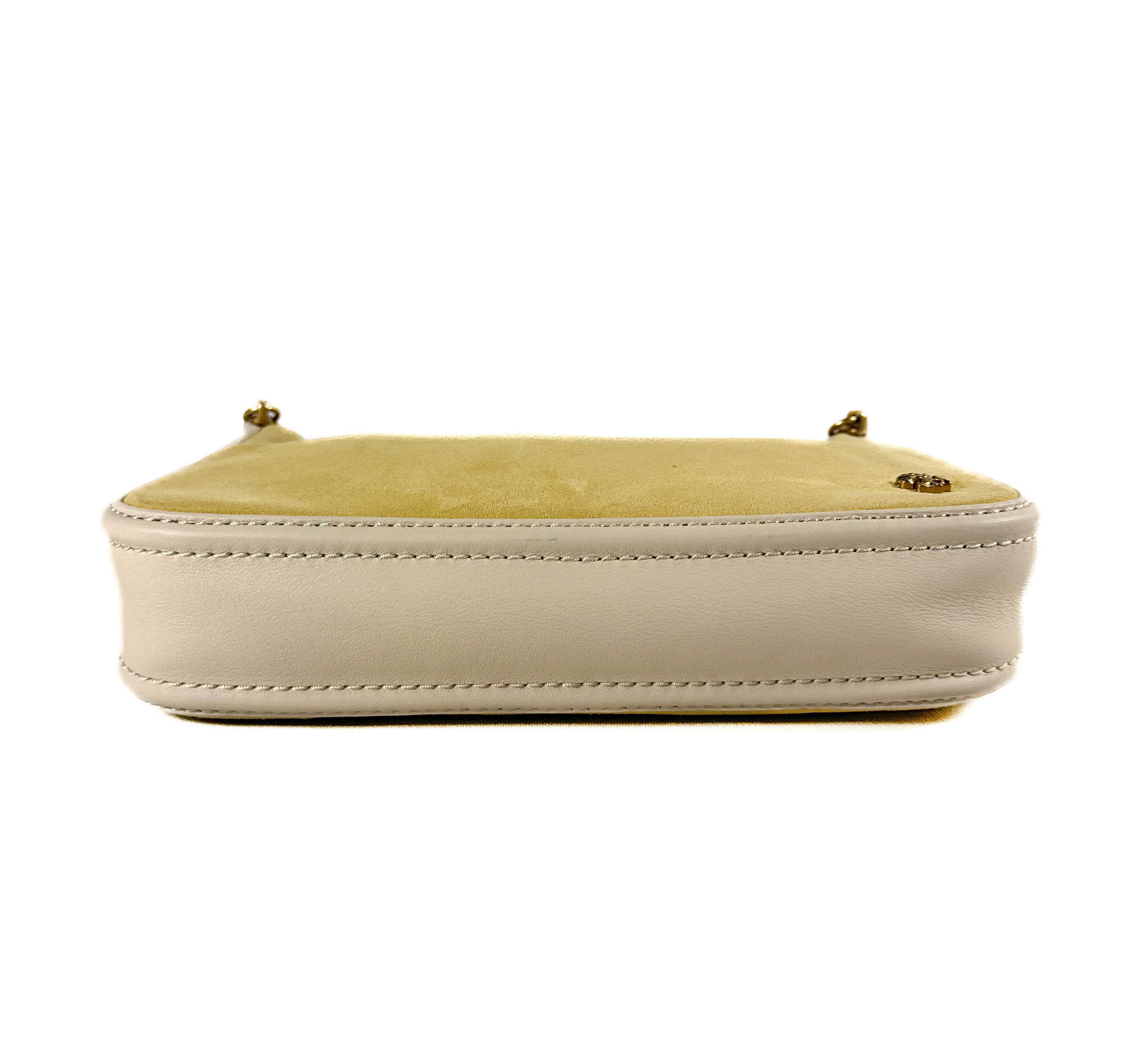 Tory Burch yellow suede 151 mercer bag