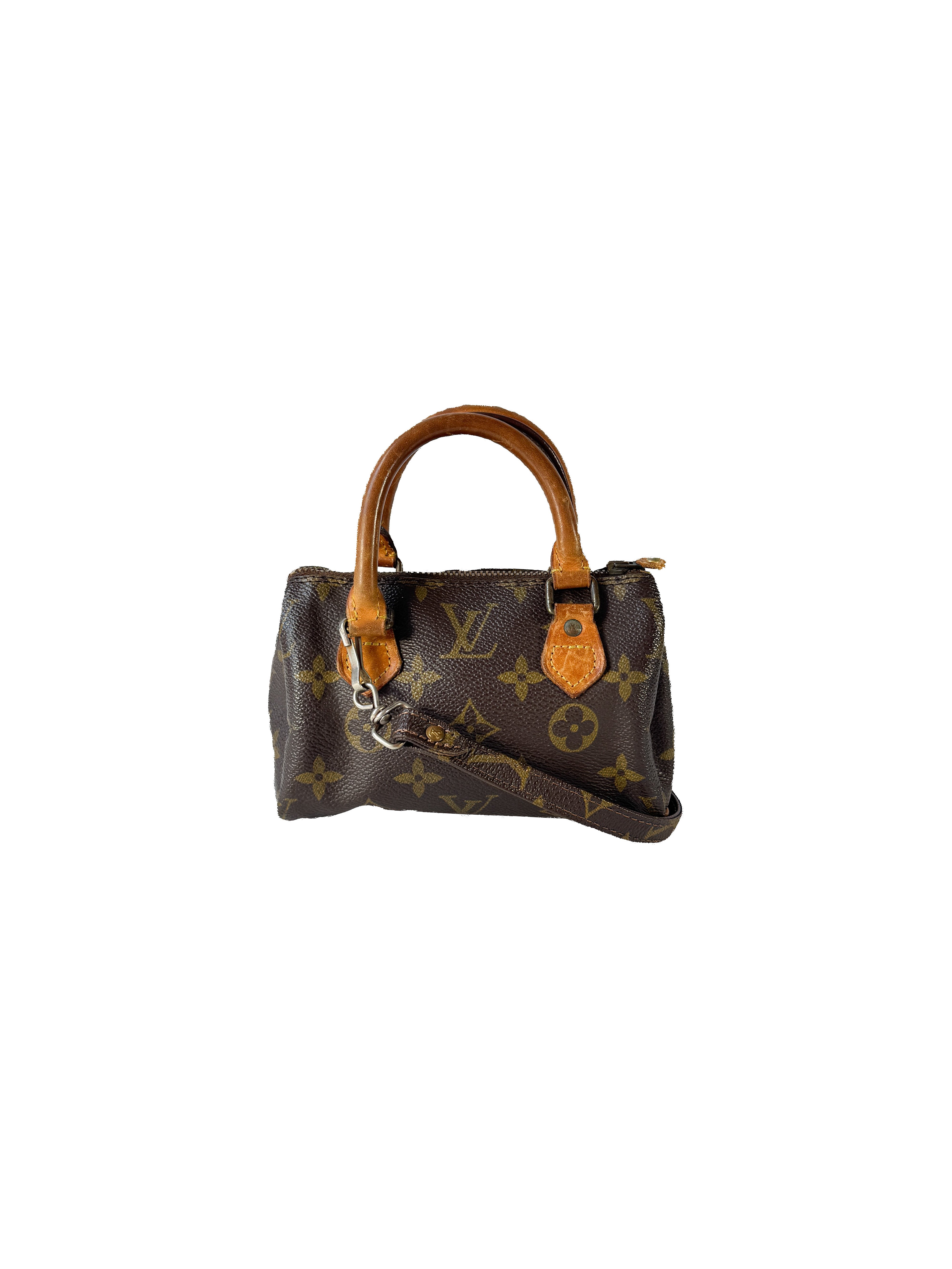 Louis Vuitton monogram mini Speedy w/strap