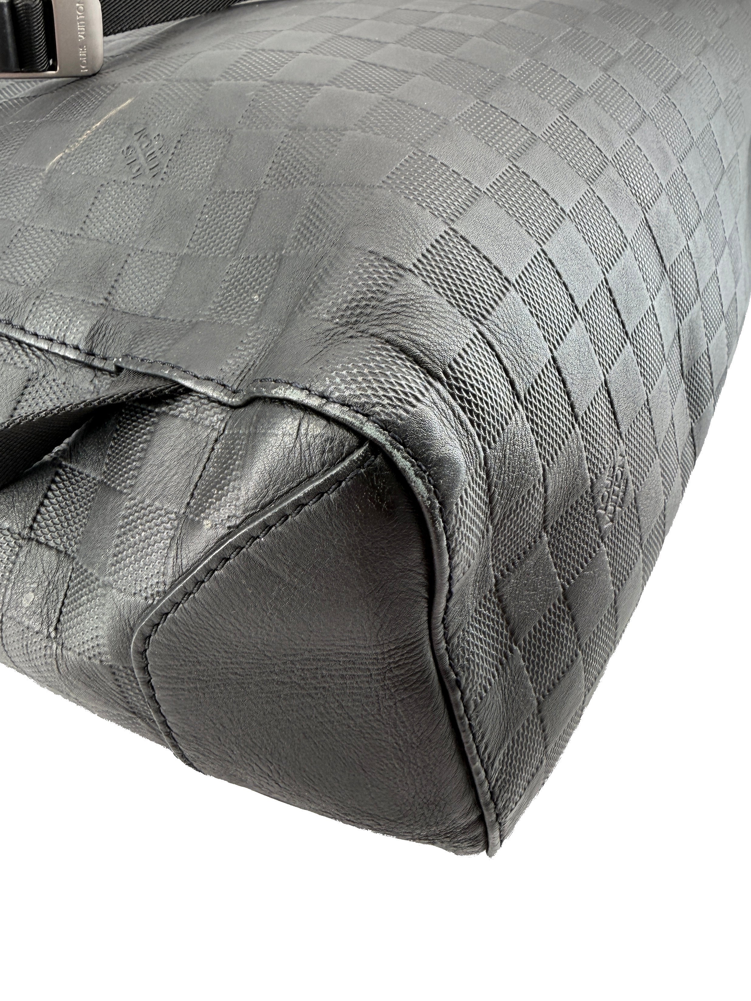 Louis Vuitton black damier infini Campus backpack CA0210