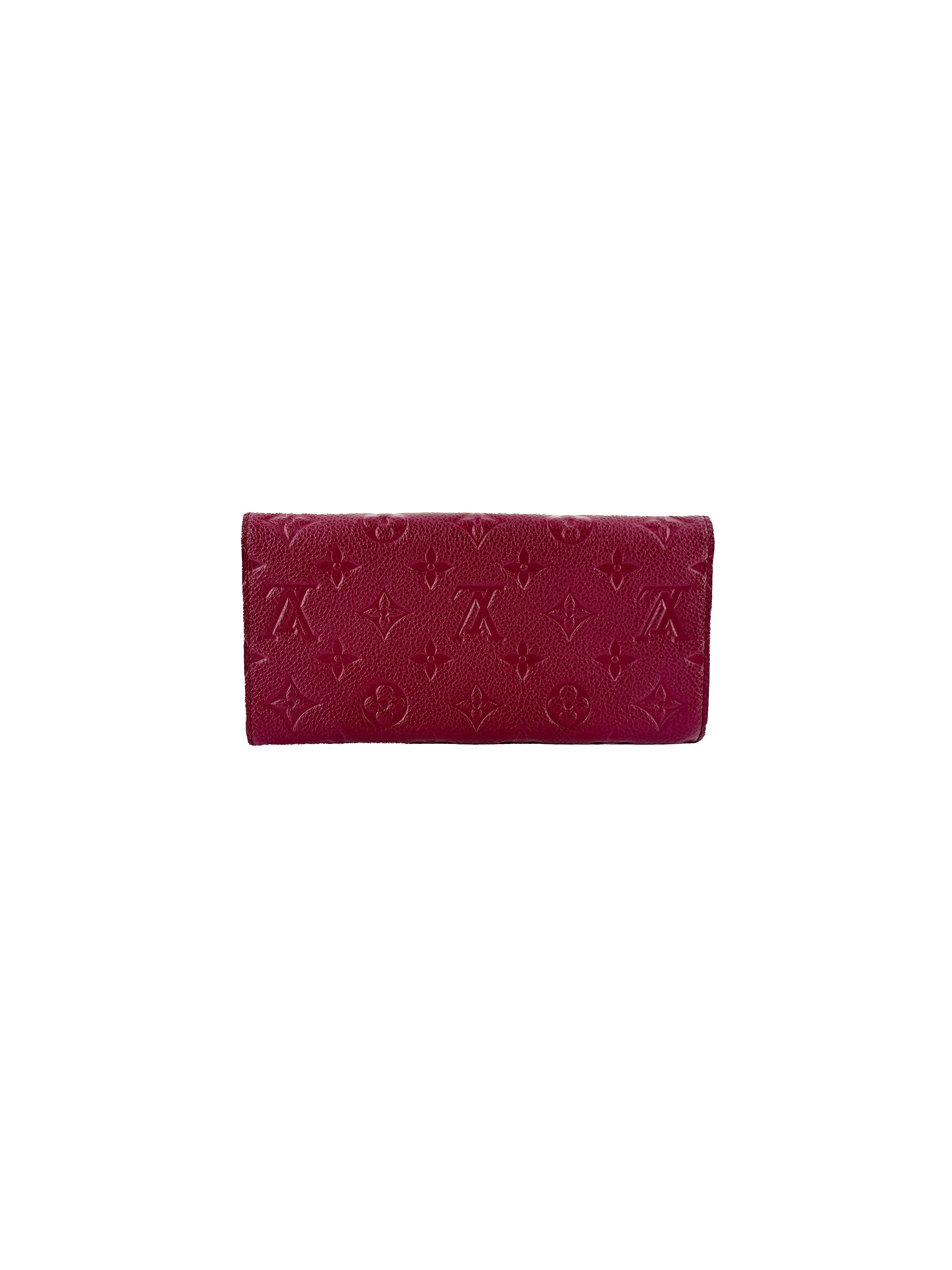 Louis Vuitton Aurore empreinte leather Curieuse wallet /insert CA3112