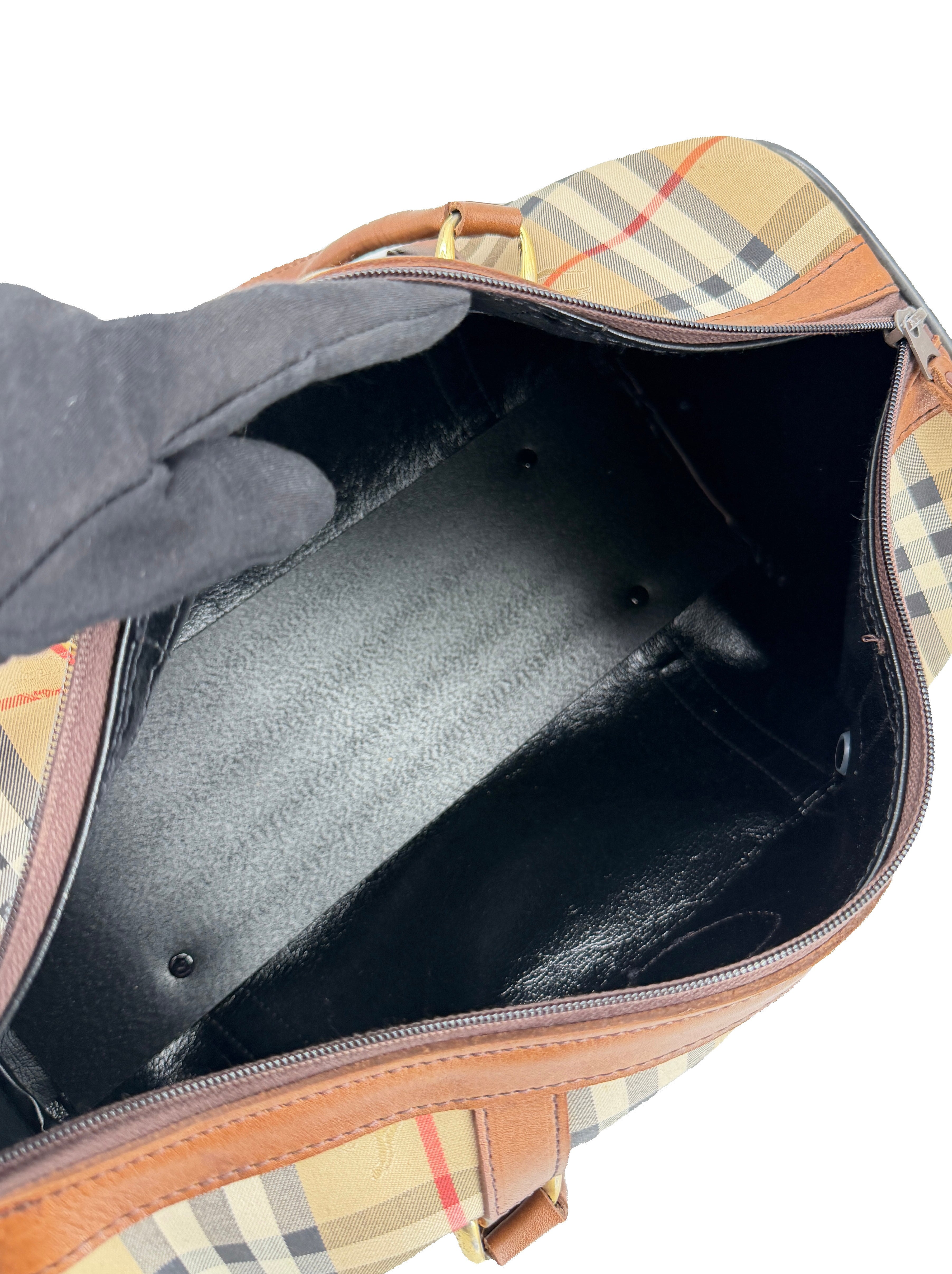 Burberrys vintage check Boston duffle